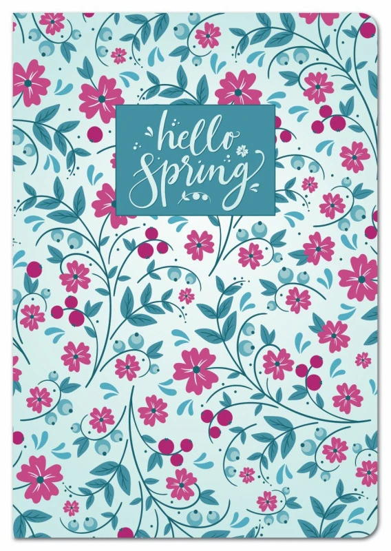 Lastva Knyga A5 104lap. 80g SPRING Diary linija