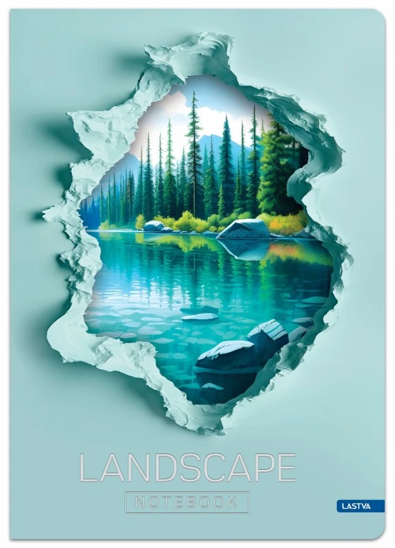 Lastva Knyga A5 96lap. 70g LANDSCAPE linija