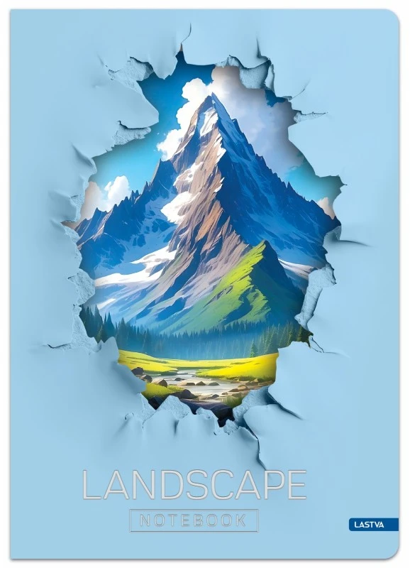 Lastva Knyga A5 96lap. 70g LANDSCAPE linija