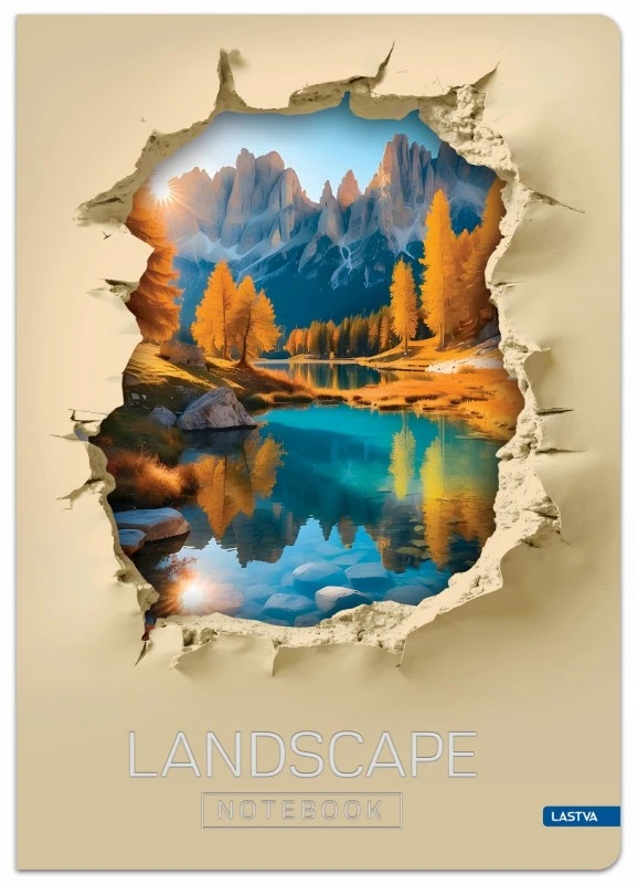 Lastva Knyga A5 96lap. 70g LANDSCAPE linija