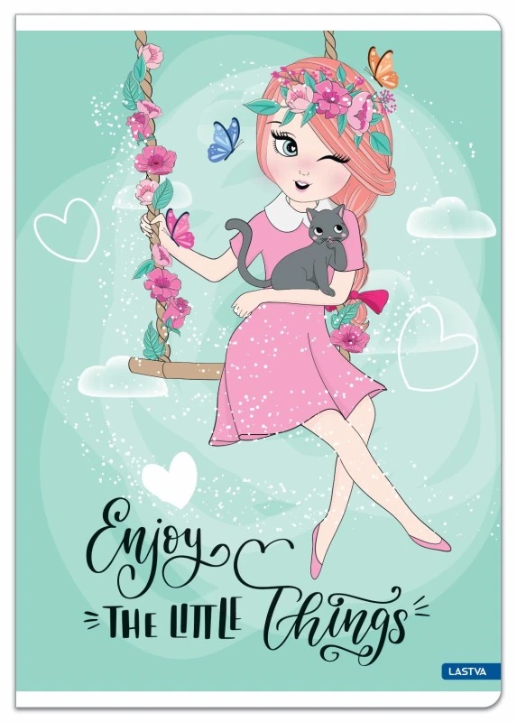 Lastva Sąsiuvinis A4 52lap. 80g CUTE linija