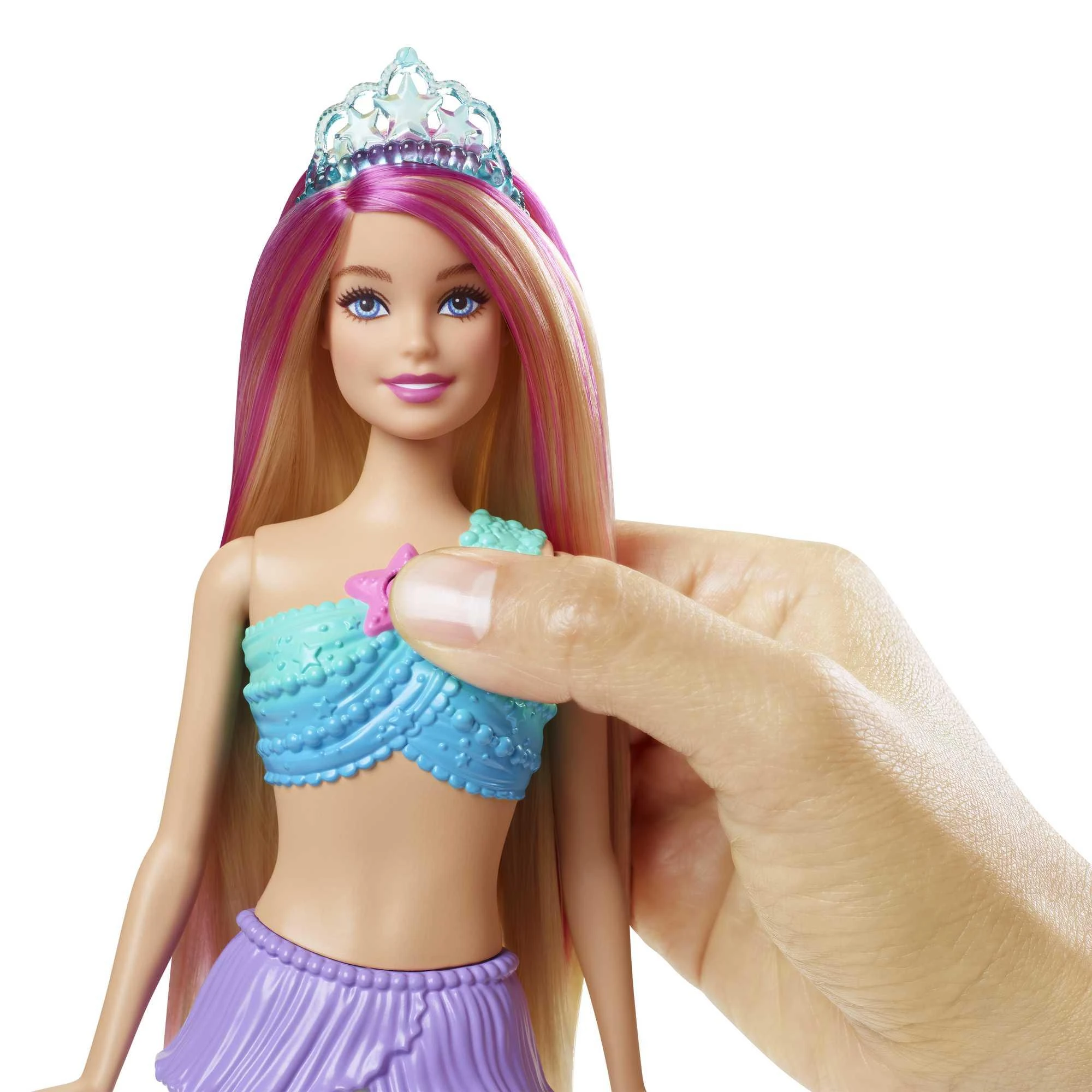 Šviečianti Barbė undinėlė Mattel Barbie Dreamtopia (HDJ36)