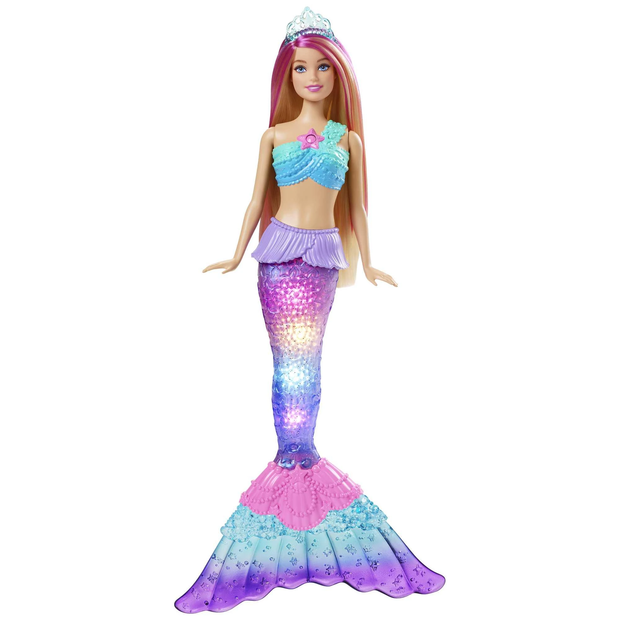 Šviečianti Barbė undinėlė Mattel Barbie Dreamtopia (HDJ36)