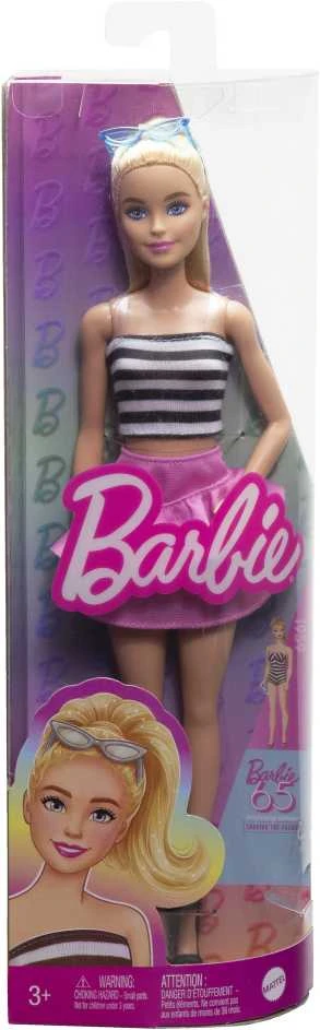 Mattel „Barbie“ madistė dryžuota palaidine (HRH11)