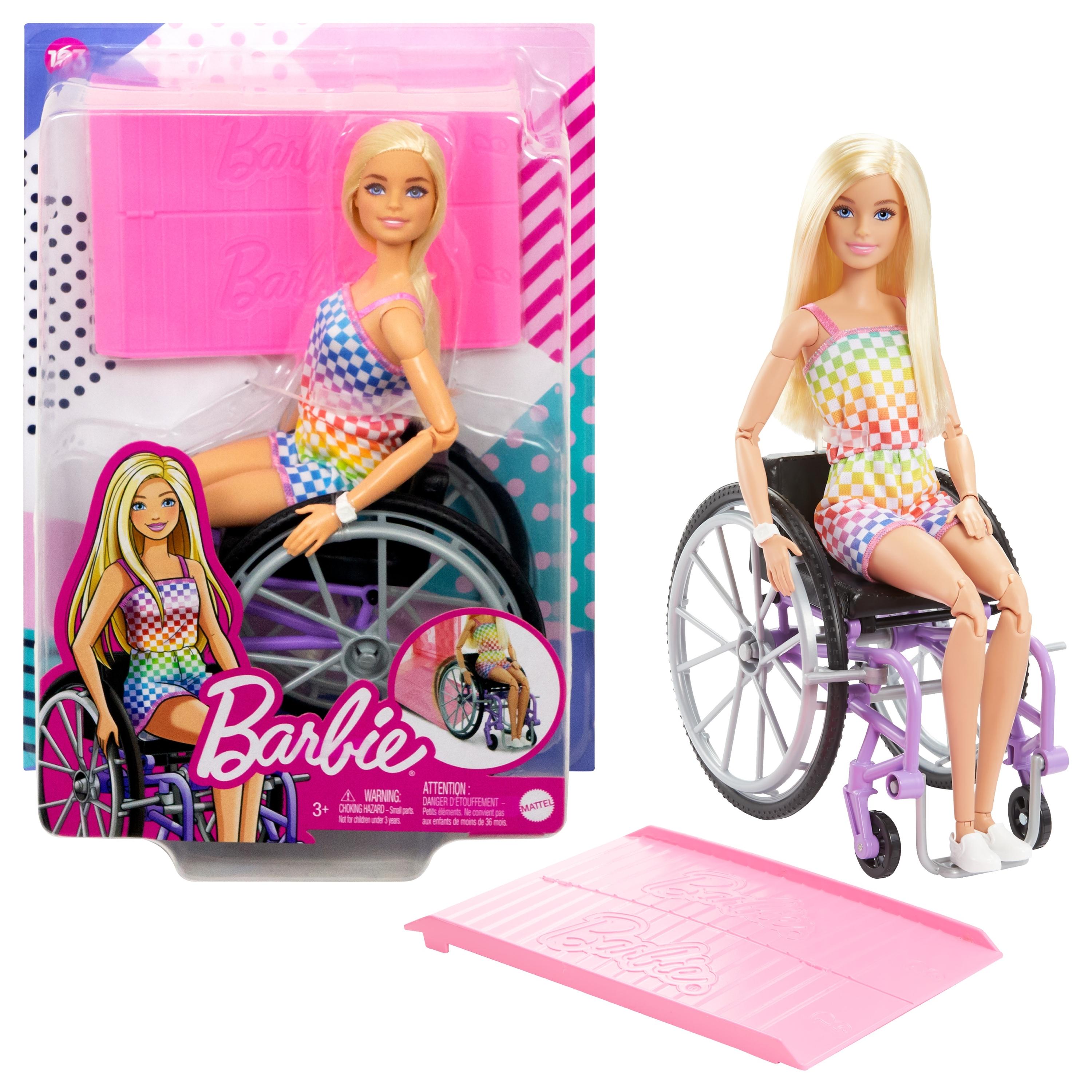 Barbie Mattel Barbė madistė neįgaliojo vežimėlyje šviesiais plaukais