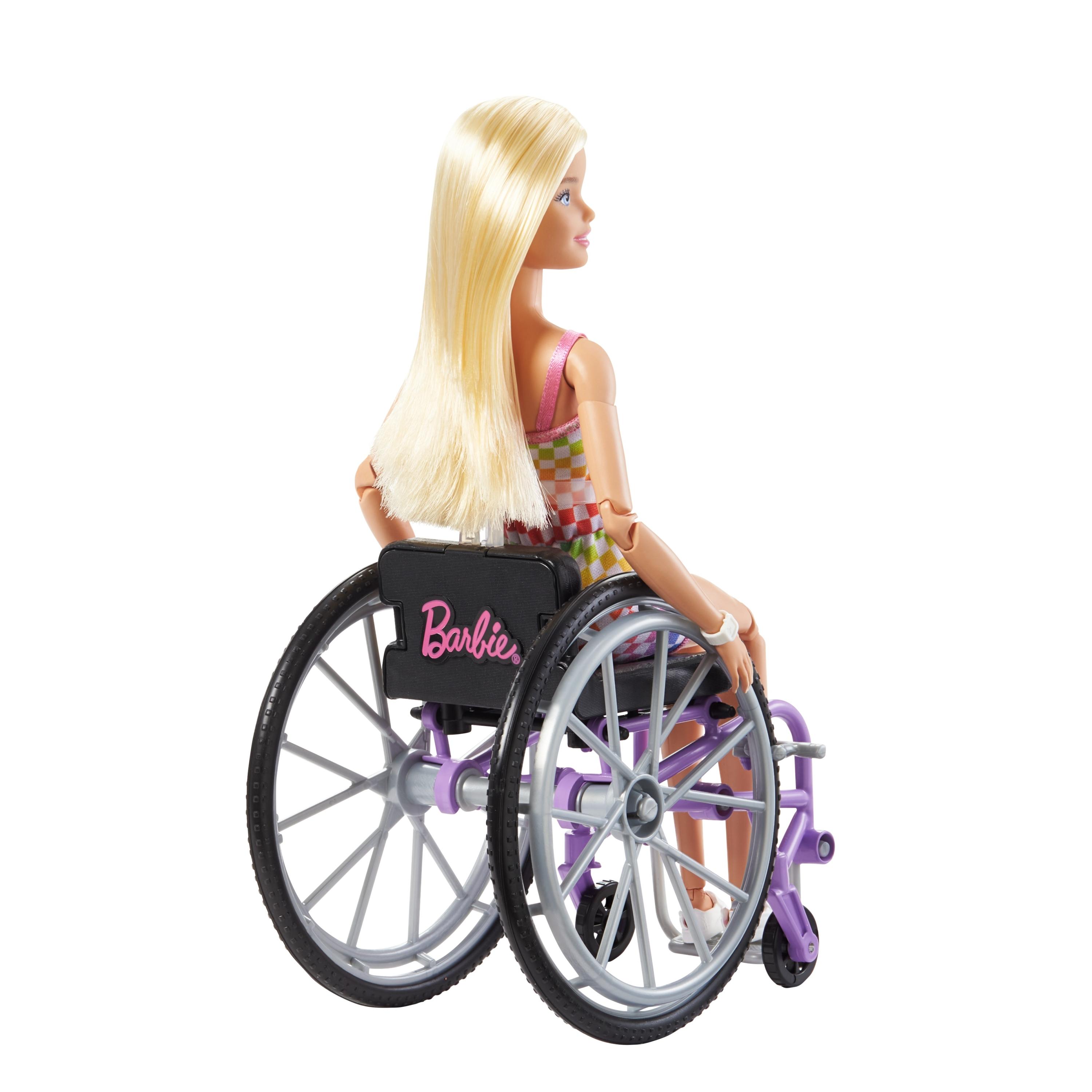 Barbie Mattel Barbė madistė neįgaliojo vežimėlyje šviesiais plaukais