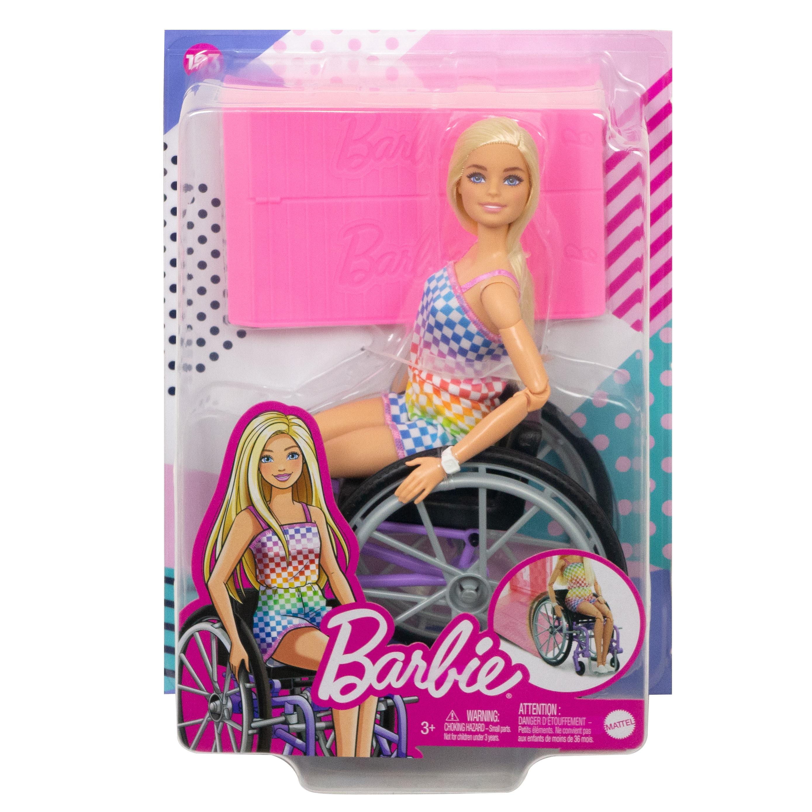 Barbie Mattel Barbė madistė neįgaliojo vežimėlyje šviesiais plaukais