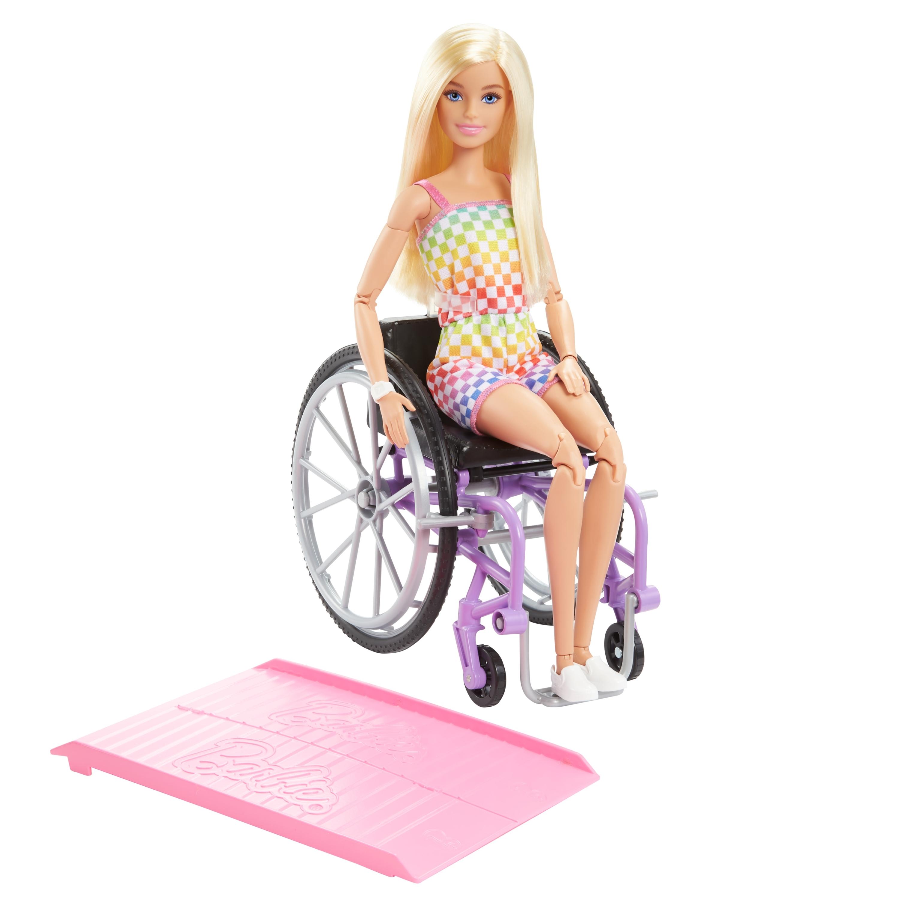 Barbie Mattel Barbė madistė neįgaliojo vežimėlyje šviesiais plaukais