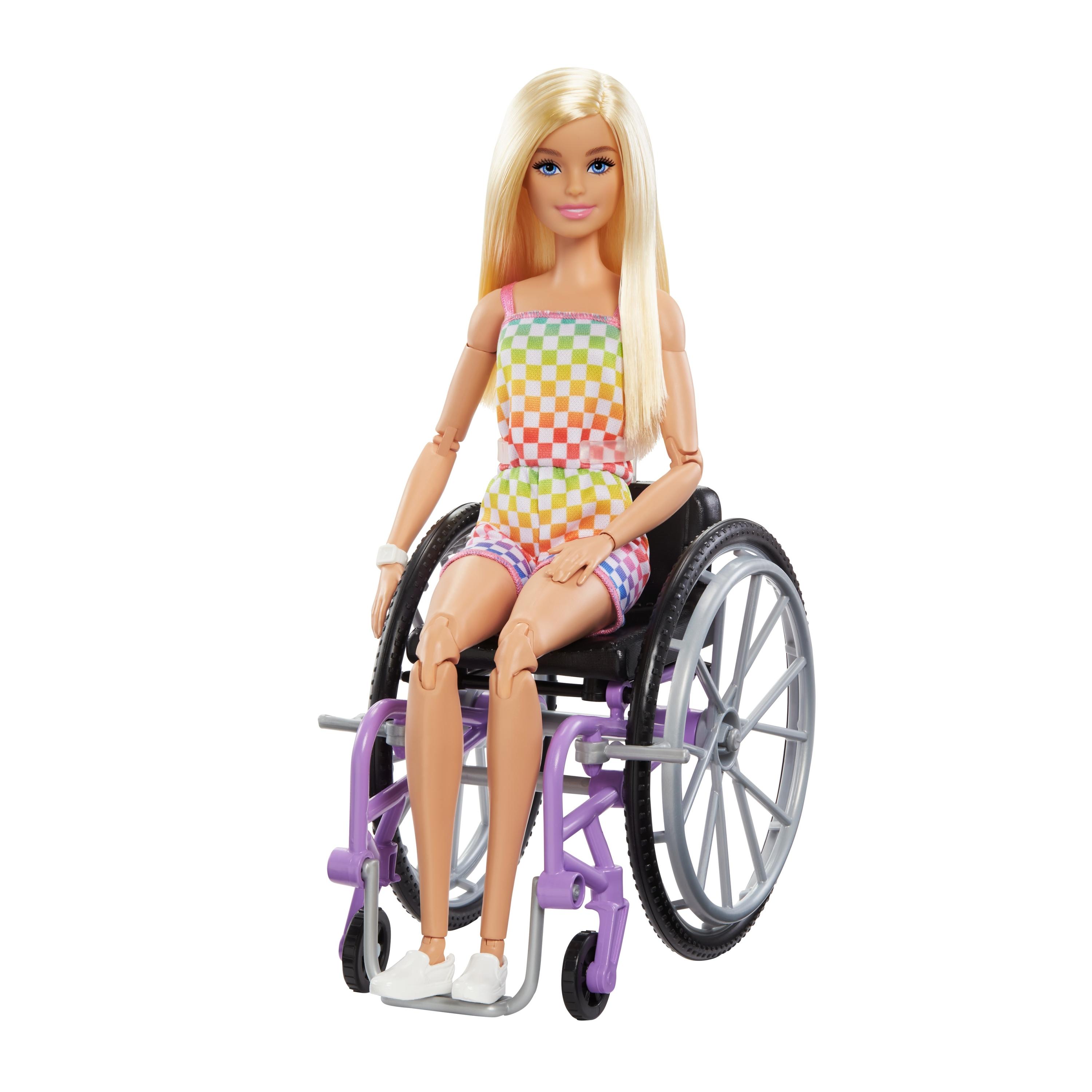 Barbie Mattel Barbė madistė neįgaliojo vežimėlyje šviesiais plaukais