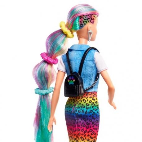 Mattel Barbė vaivorykštės spalvų plaukais