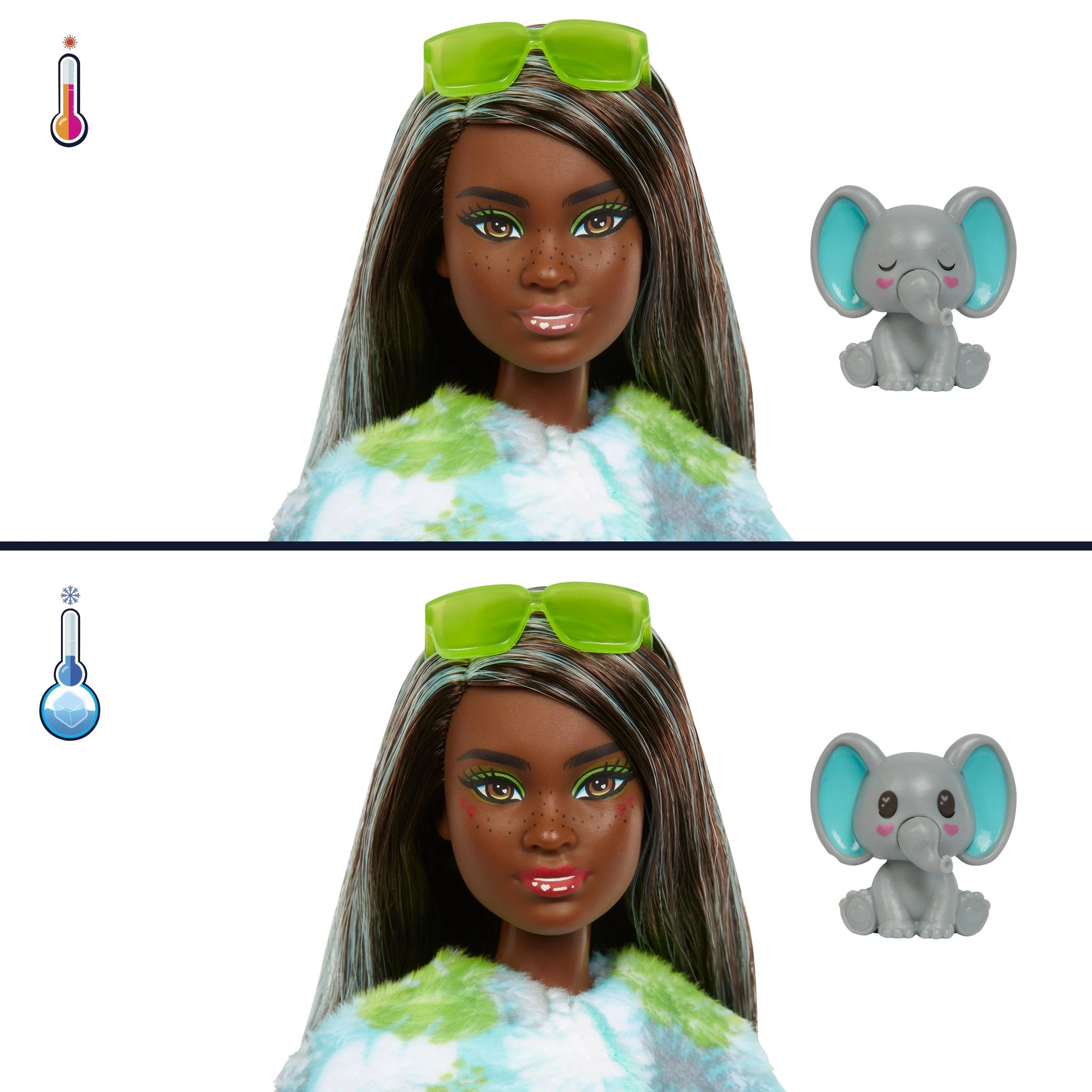 BARBIE „Cutie Reveal“ rinkinys, džiunglių serija - drambliukė