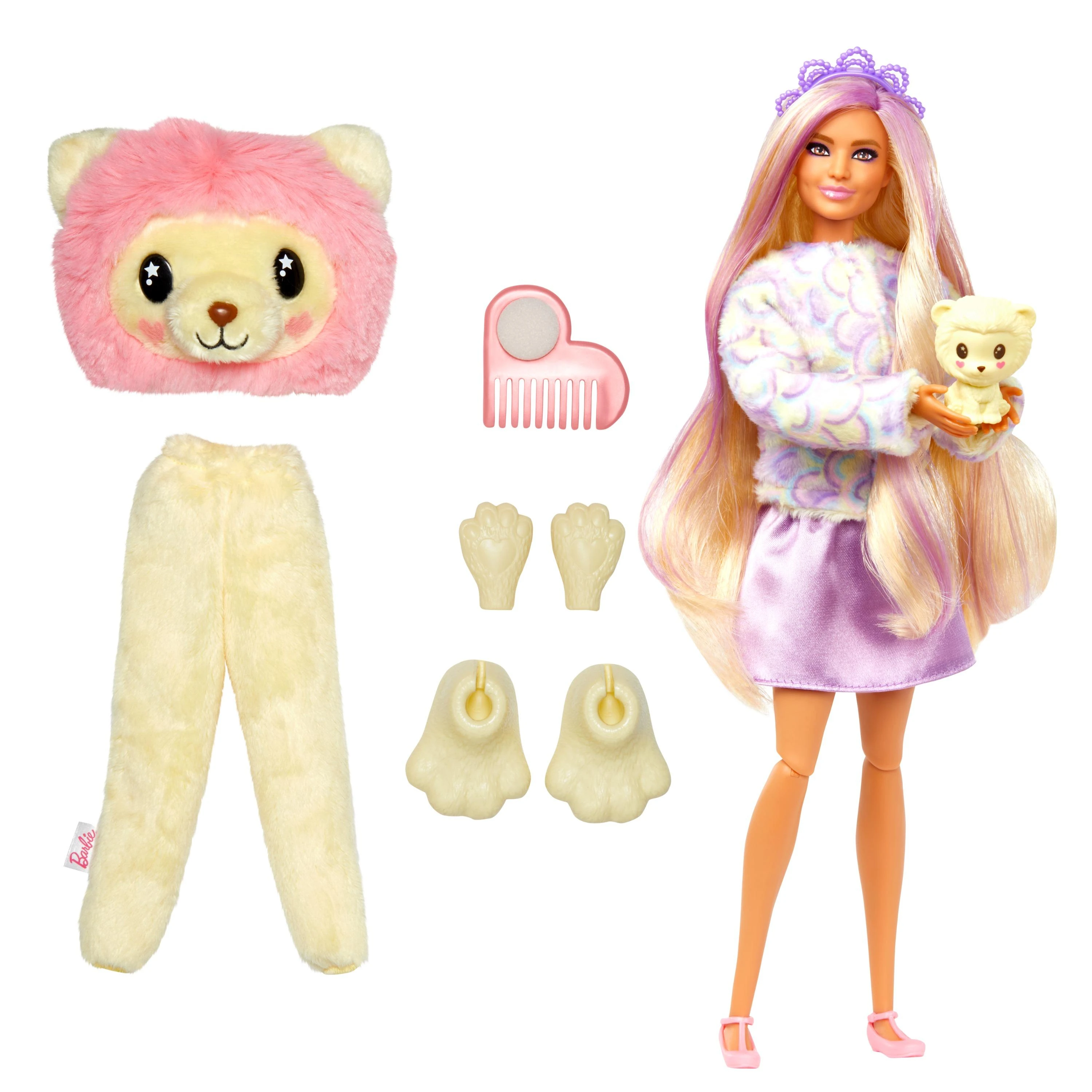 BARBIE „Cutie Reveal“ rinkinys, marškinėlių serija – liūtė