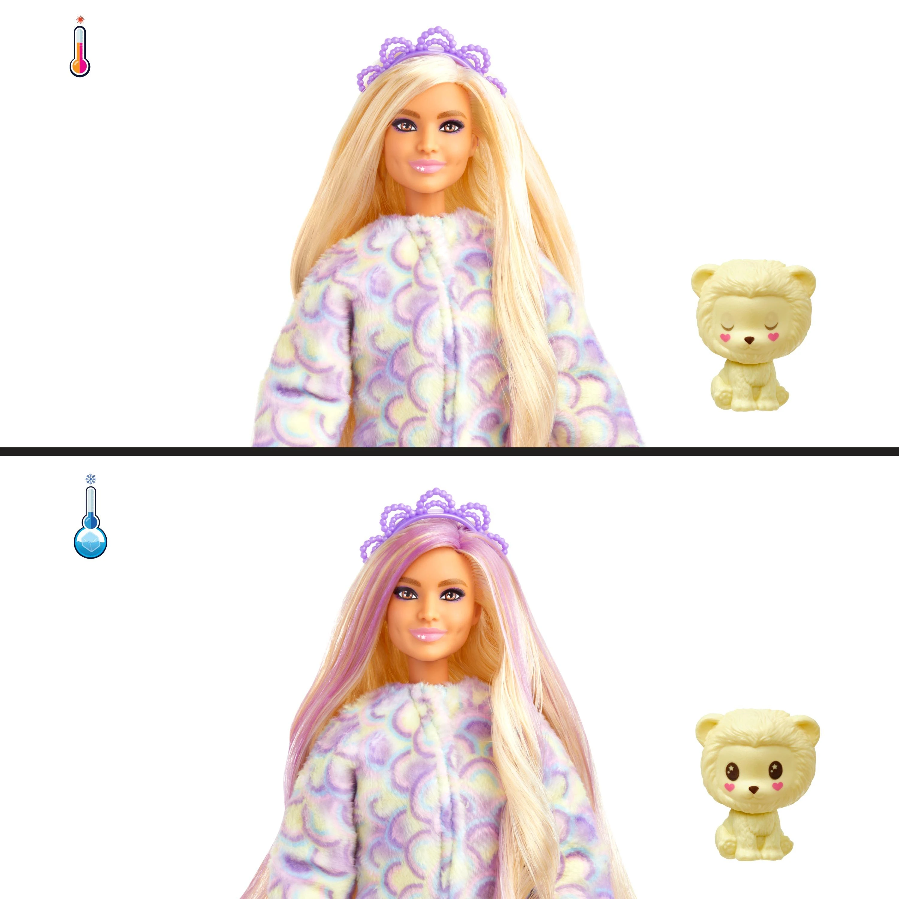 BARBIE „Cutie Reveal“ rinkinys, marškinėlių serija – liūtė