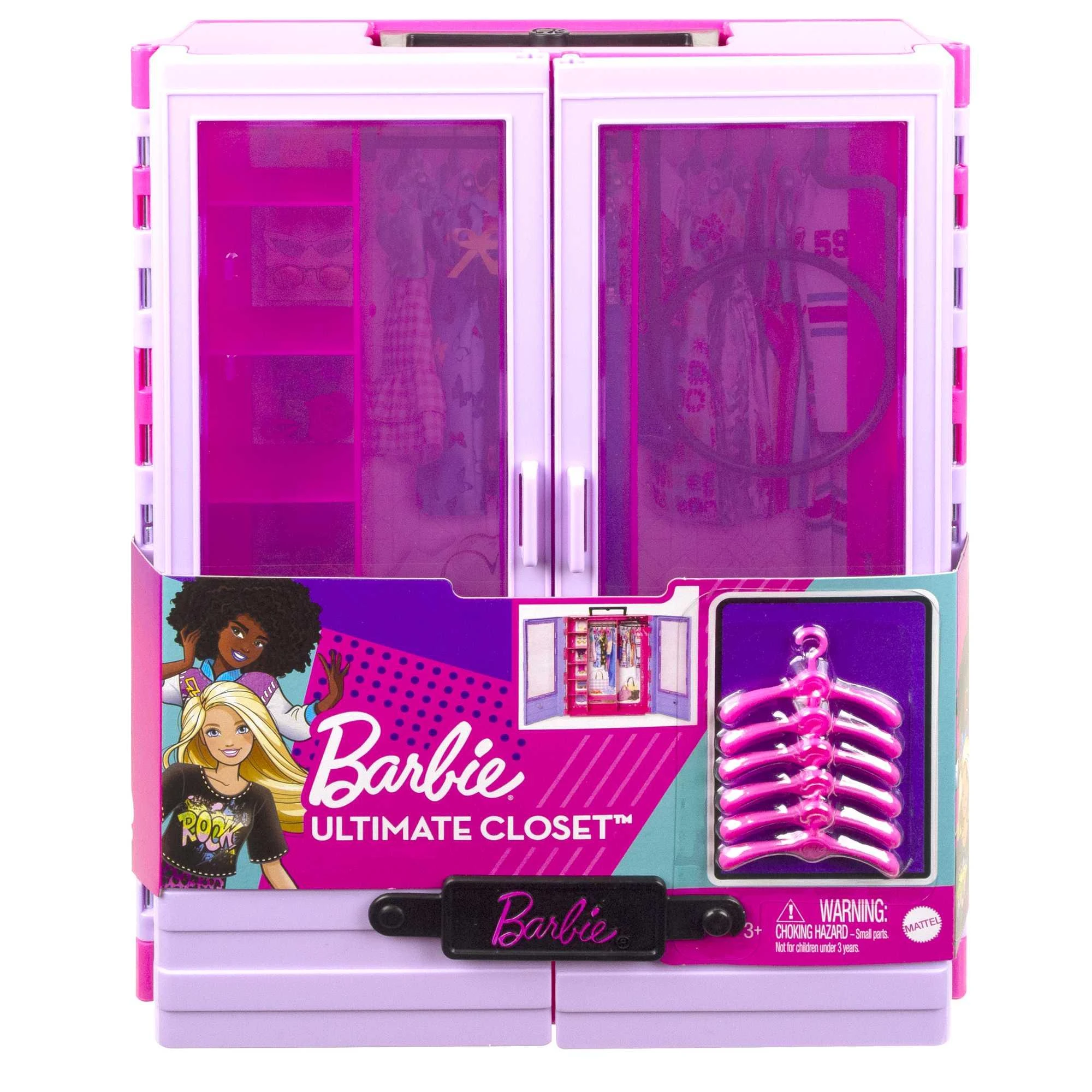Mattel Barbės rūbų ir aksesuarų spinta