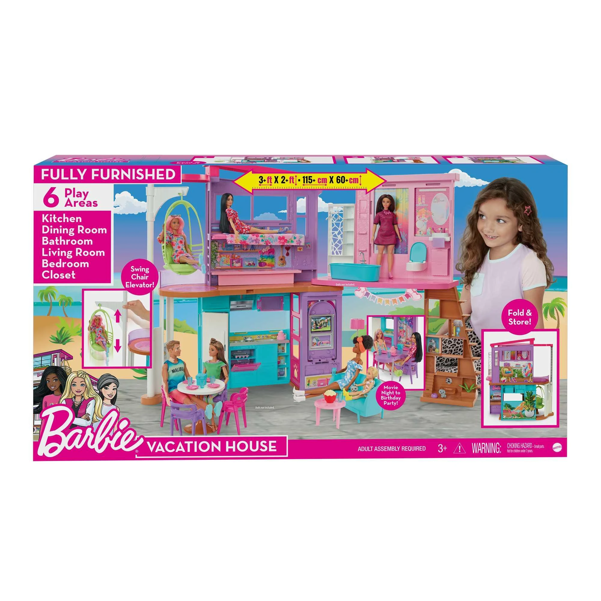 Mattel Barbie Malibu namas 2022