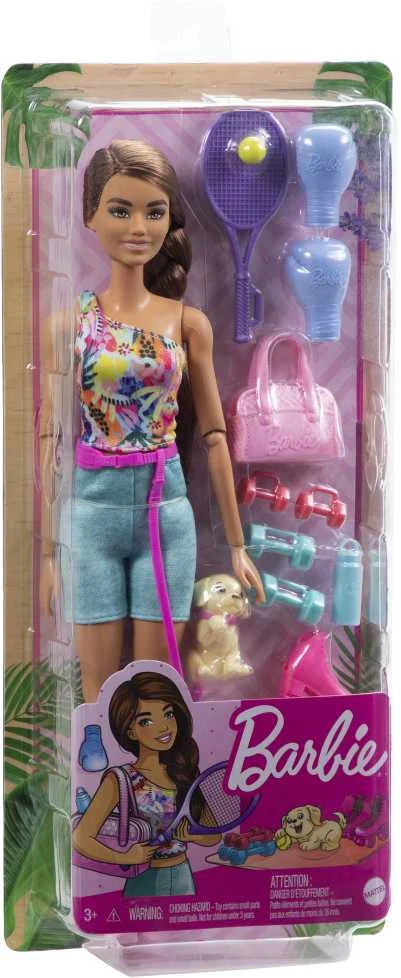 Mattel „Barbie“ sveikatingumo ir mankštos lėlė (HKT91)
