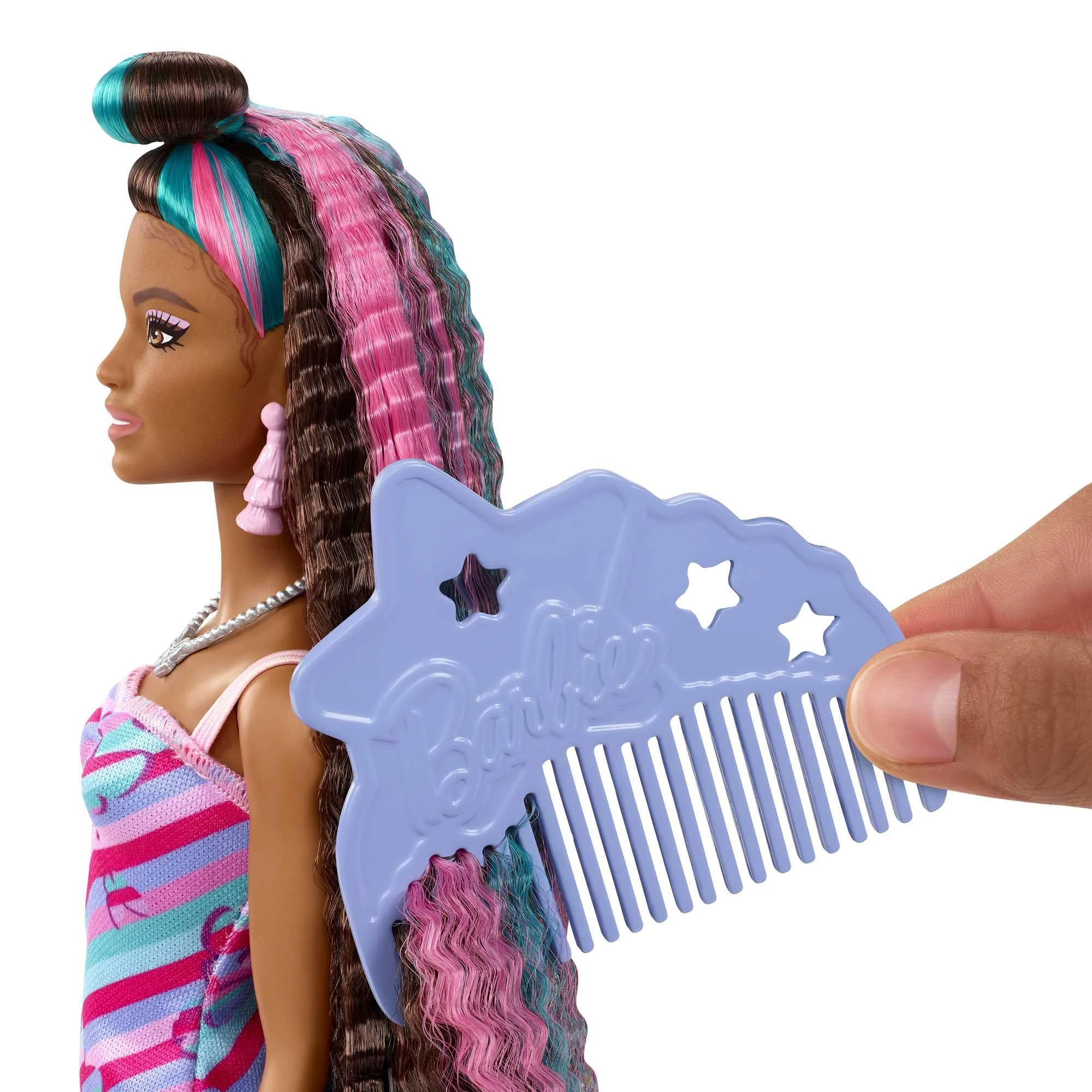 Barbie Totaly Hair lėlė juodais plaukais