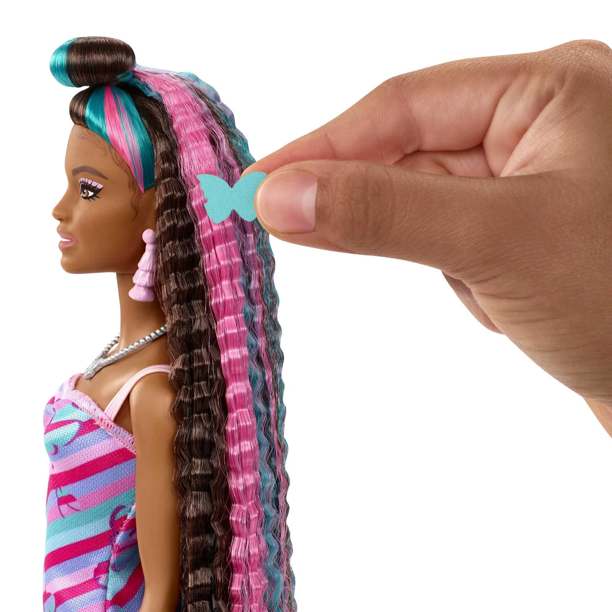 Barbie Totaly Hair lėlė juodais plaukais