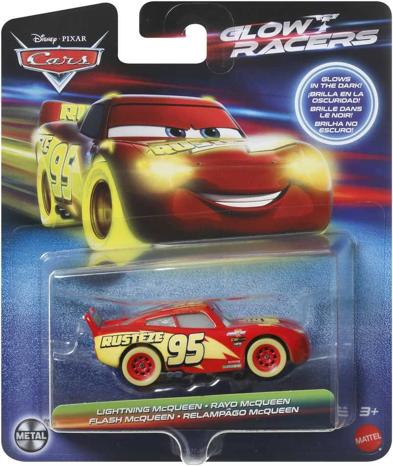 Mattel CARS šviečiantis tamsoje automodeliukas (HPG76)