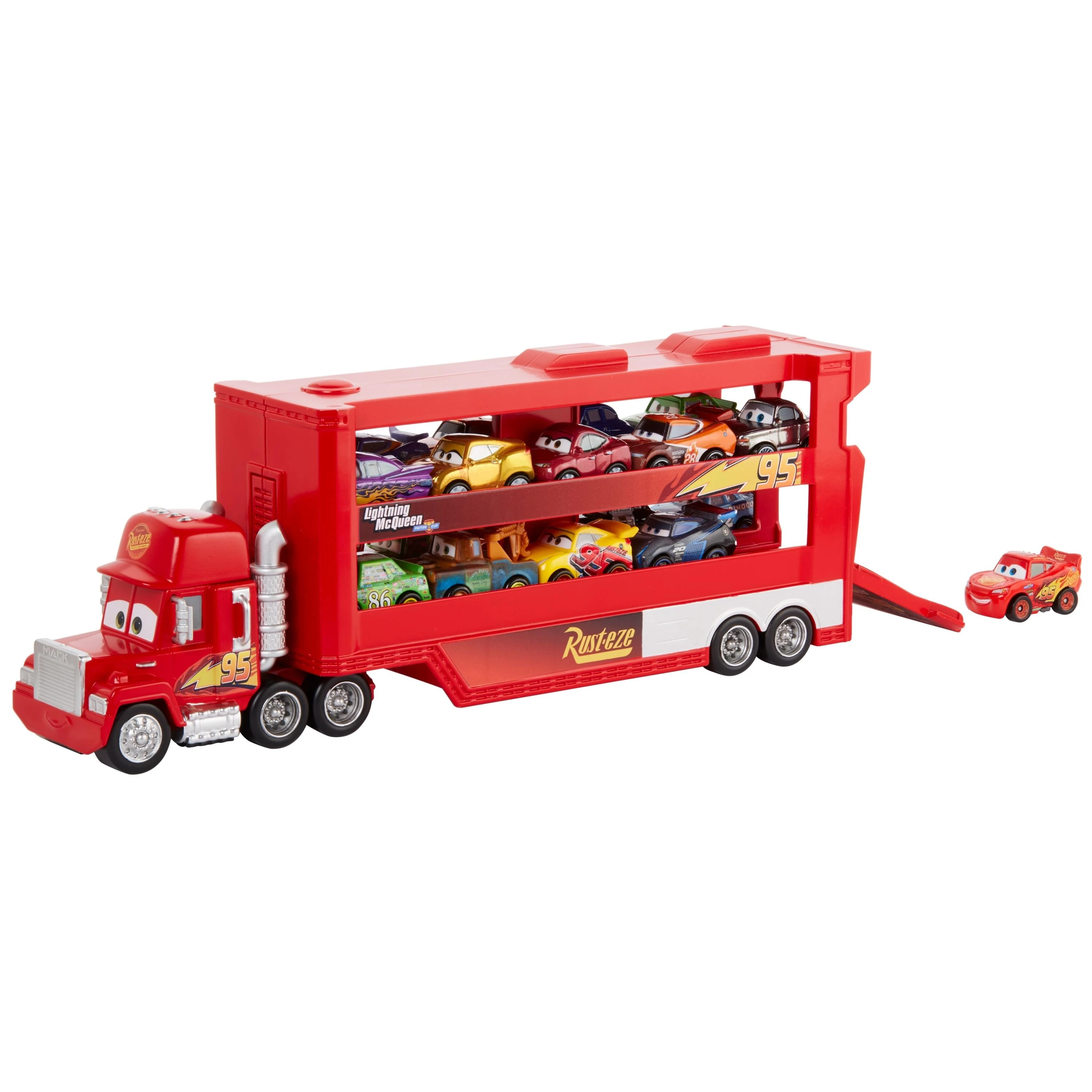 Mattel Cars transporteris Makas mini lenktynininkams (GNW34)