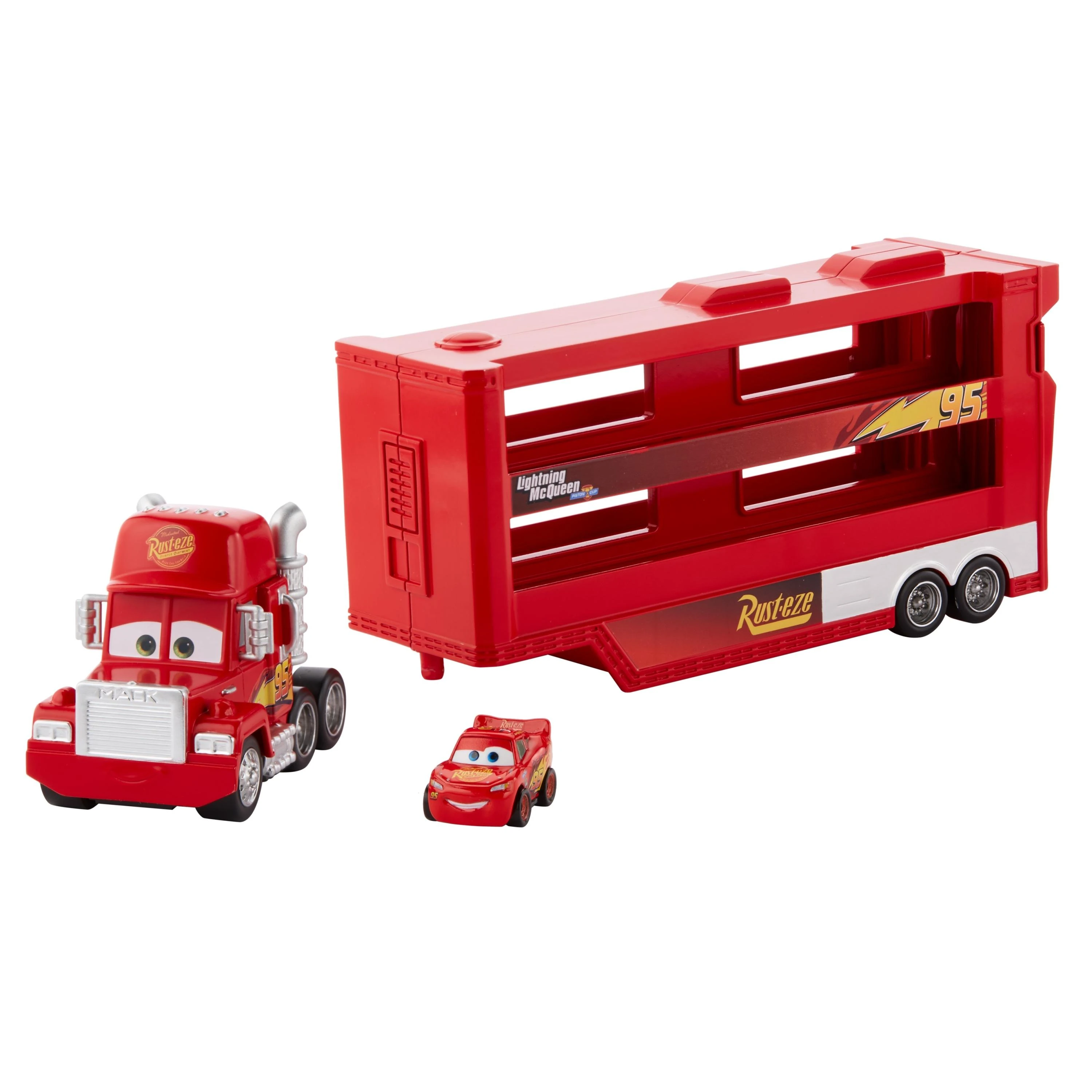 Mattel Cars transporteris Makas mini lenktynininkams (GNW34)