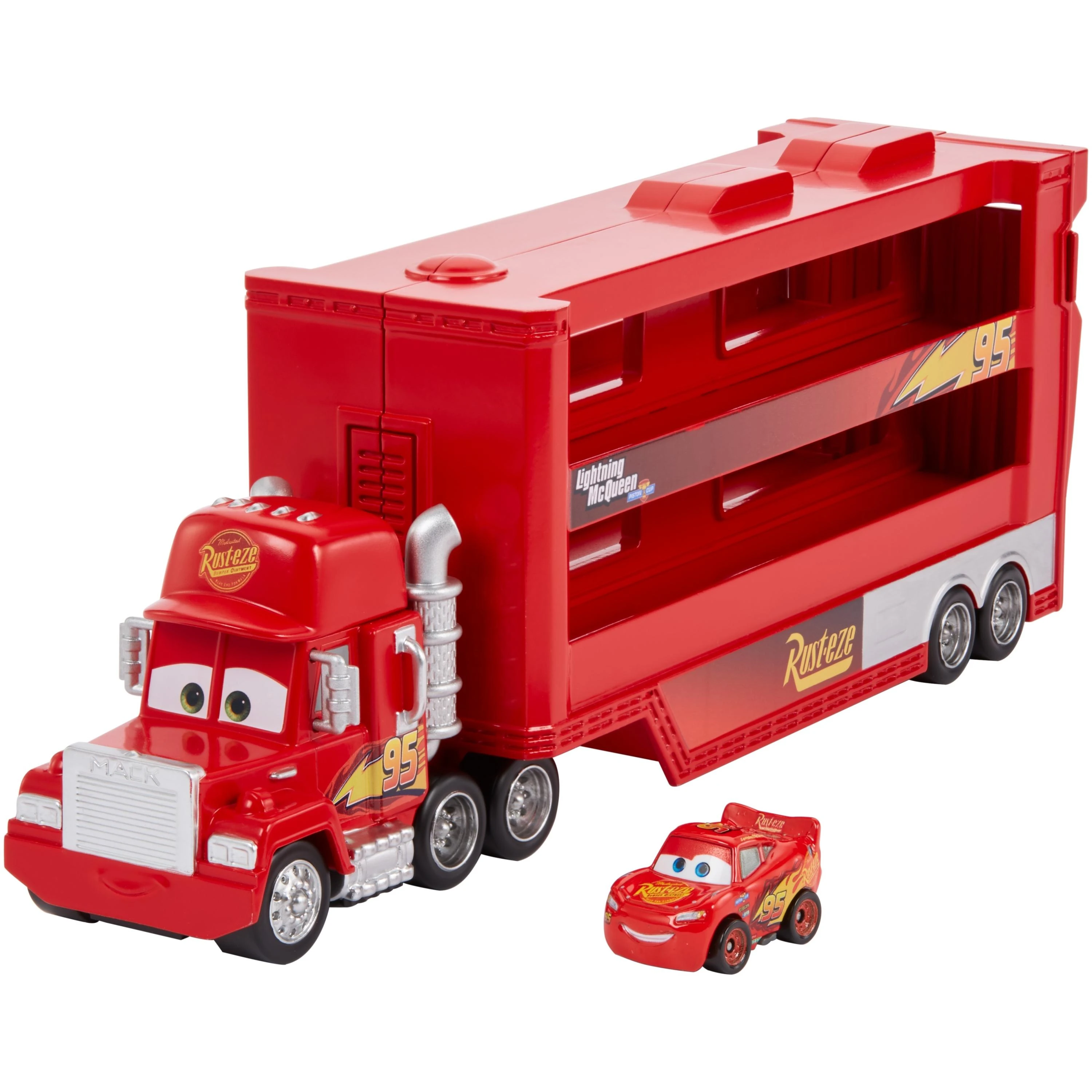 Mattel Cars transporteris Makas mini lenktynininkams (GNW34)