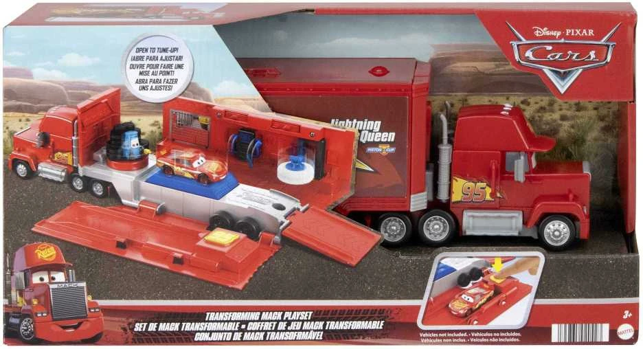 Mattel Cars transporteris Makas su žaidimų aikštele