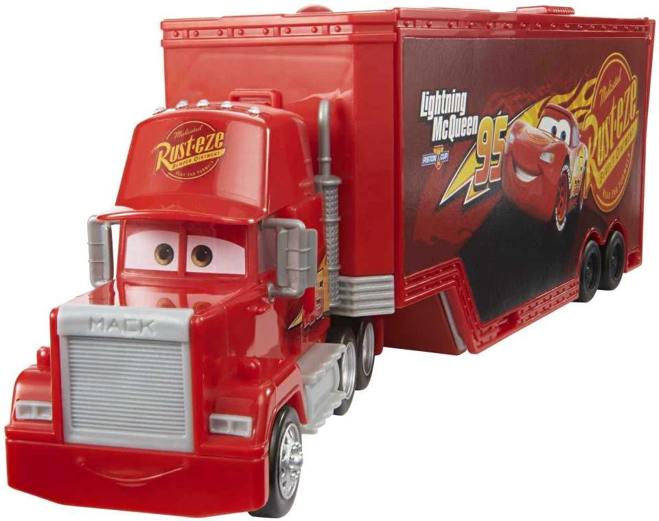 Mattel Cars transporteris Makas su žaidimų aikštele