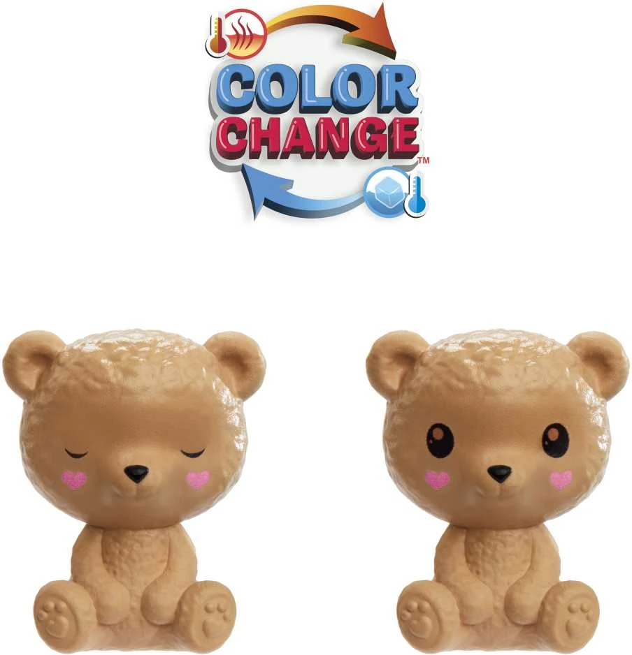 Mattel Čelsės „Cutie Reveal“ rinkinys, minkštutėlių kostiumų serija - meškutis + delfinas