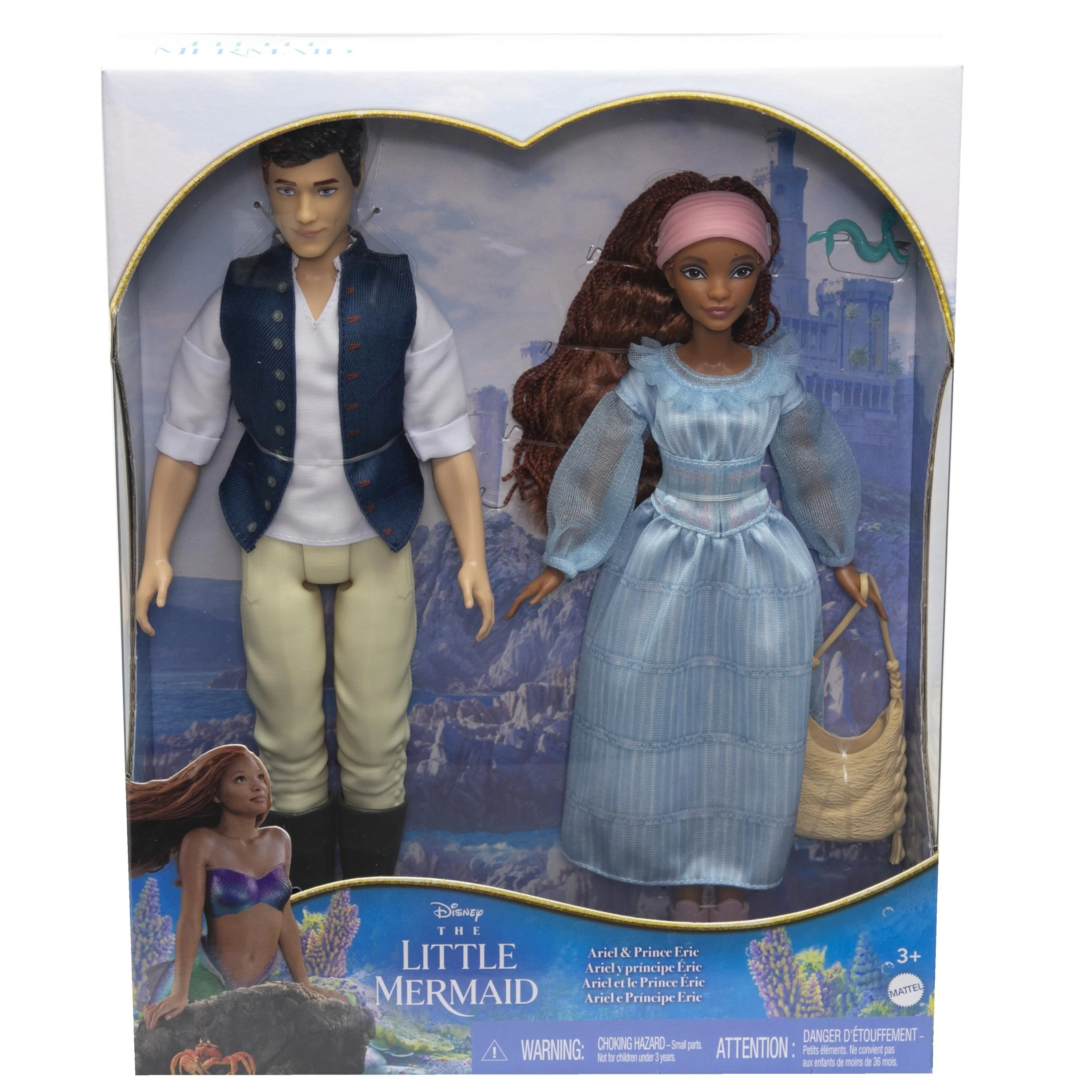 „Disney Little Mermaid“ herojai Erikas ir Arielė