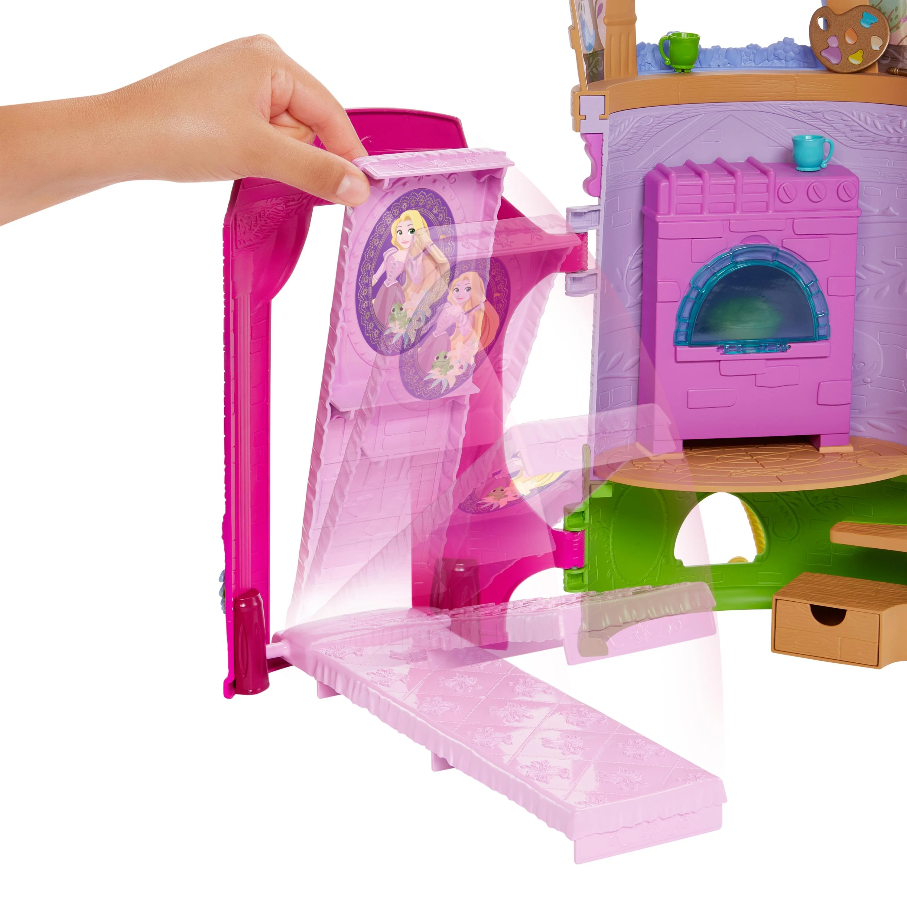 DISNEY PRINCESS Lėlės Auksaplaukės ir bokšto rinkinys