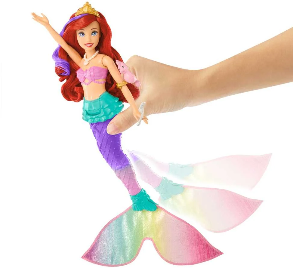 „Disney Princess“ undinėlė Arielė su spalvų keitimo funkcija
