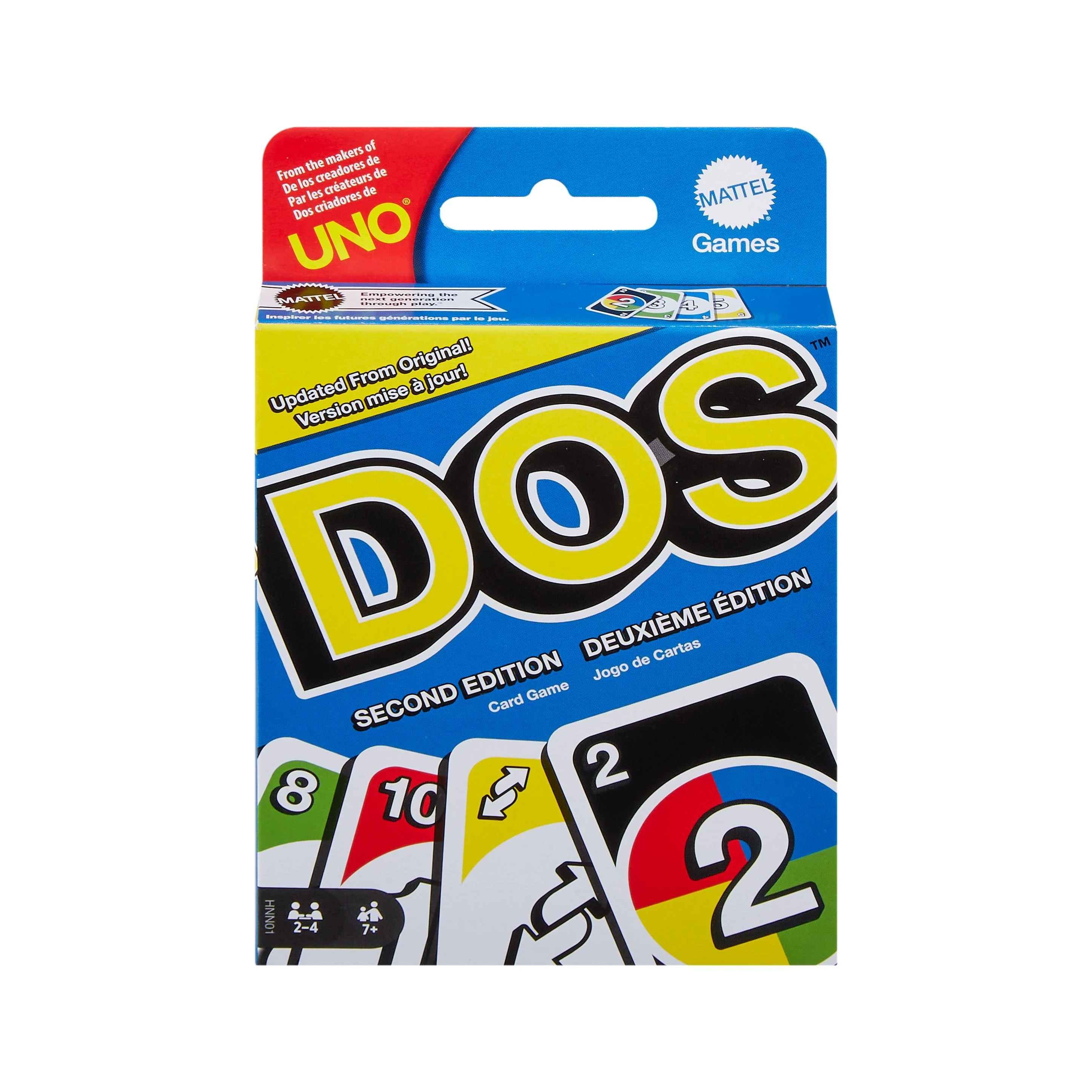 Mattel UNO kortos DOS (atnaujintos) (HNN01)