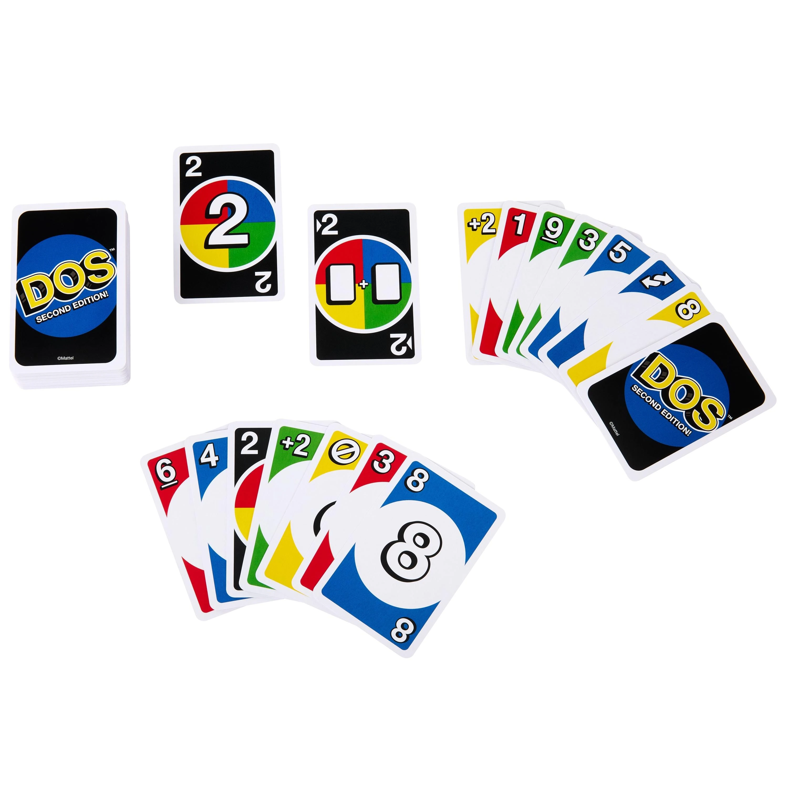 Mattel UNO kortos DOS (atnaujintos) (HNN01)