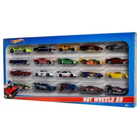 Mattel Dvidešimties „Hot Wheels“ automodelių rinkinys