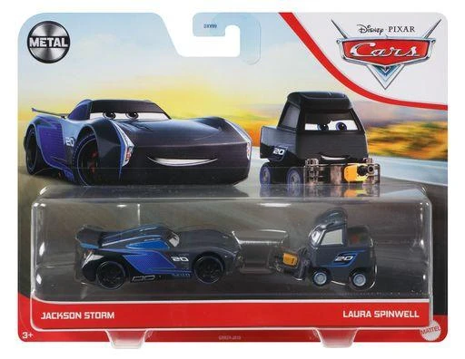 Mattel CARS 3 dviejų automodelių rinkinys Die Cast, DXV99