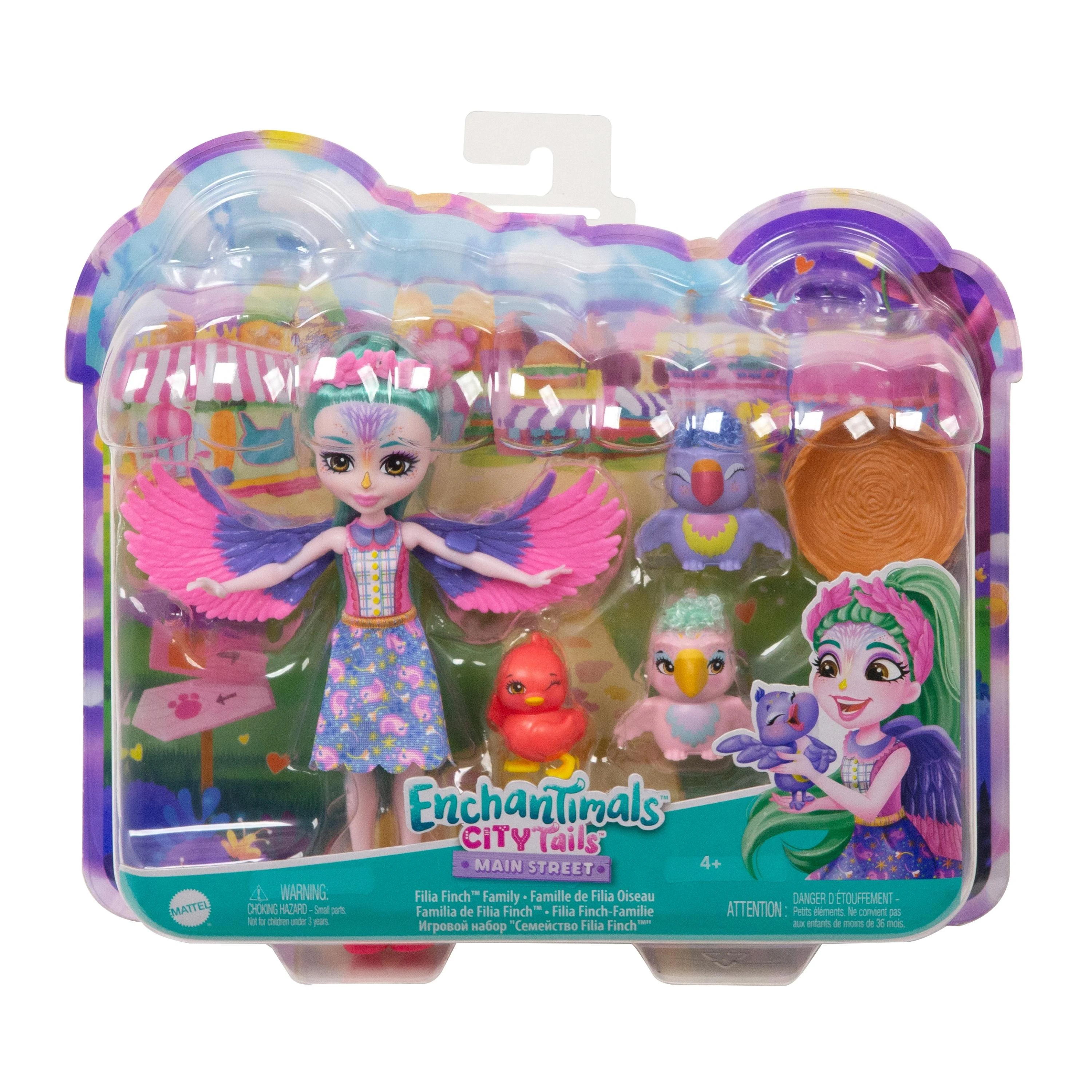 Mattel „Enchantimals“ herojų paukščių kikilių šeima