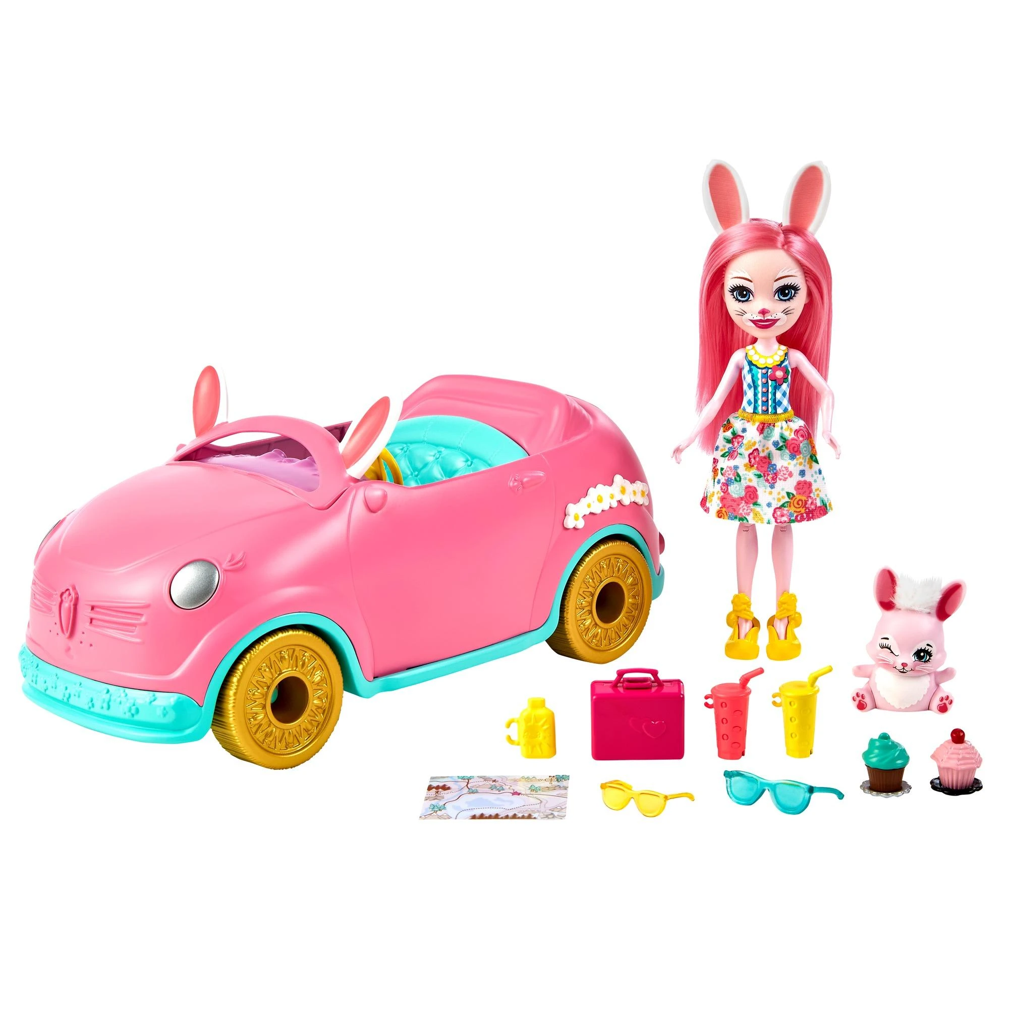 „Enchantimals“ kiškutės automobilio rinkinys