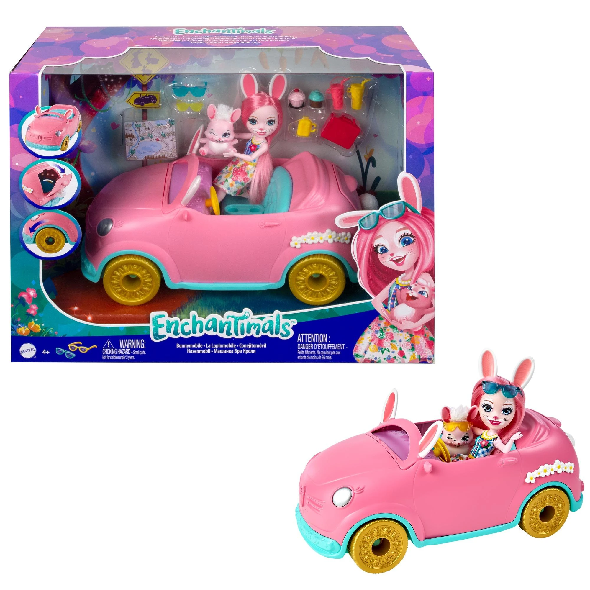 „Enchantimals“ kiškutės automobilio rinkinys