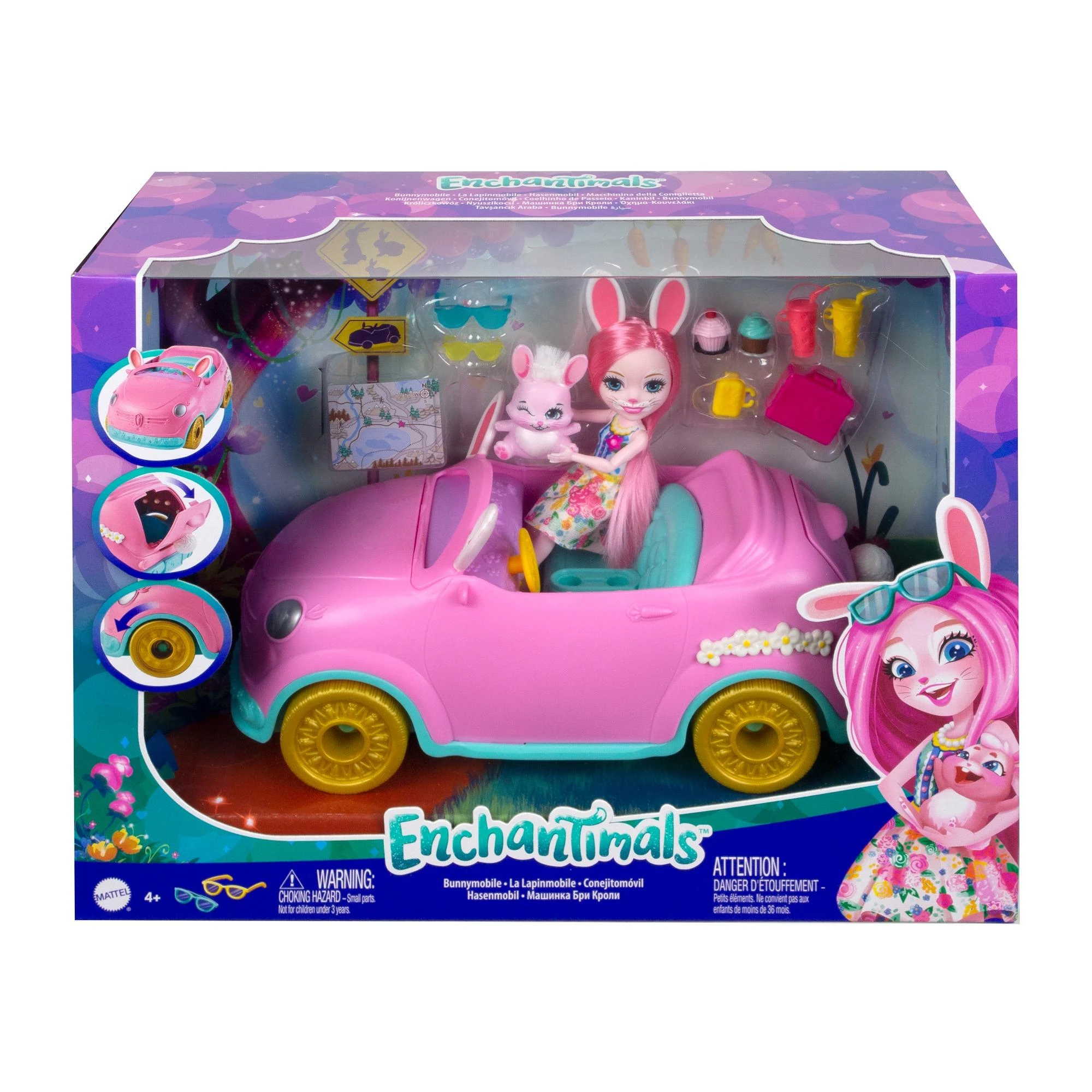 „Enchantimals“ kiškutės automobilio rinkinys