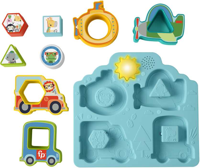 Mattel FISHER-PRICE formelių rūšiuoklė – Mašinėlės (HRP31)