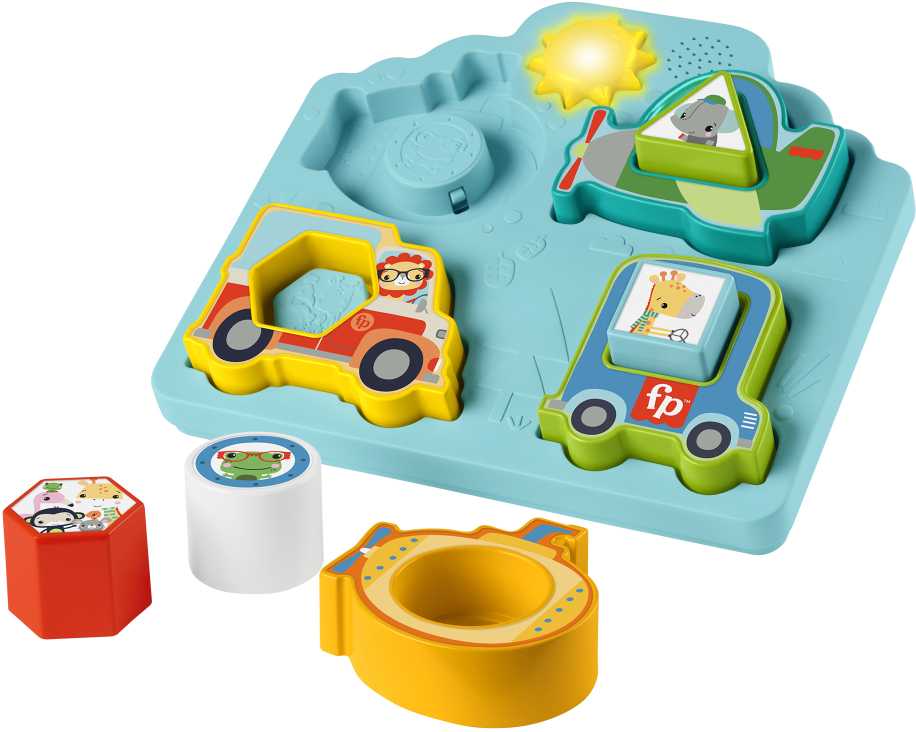 Mattel FISHER-PRICE formelių rūšiuoklė – Mašinėlės (HRP31)