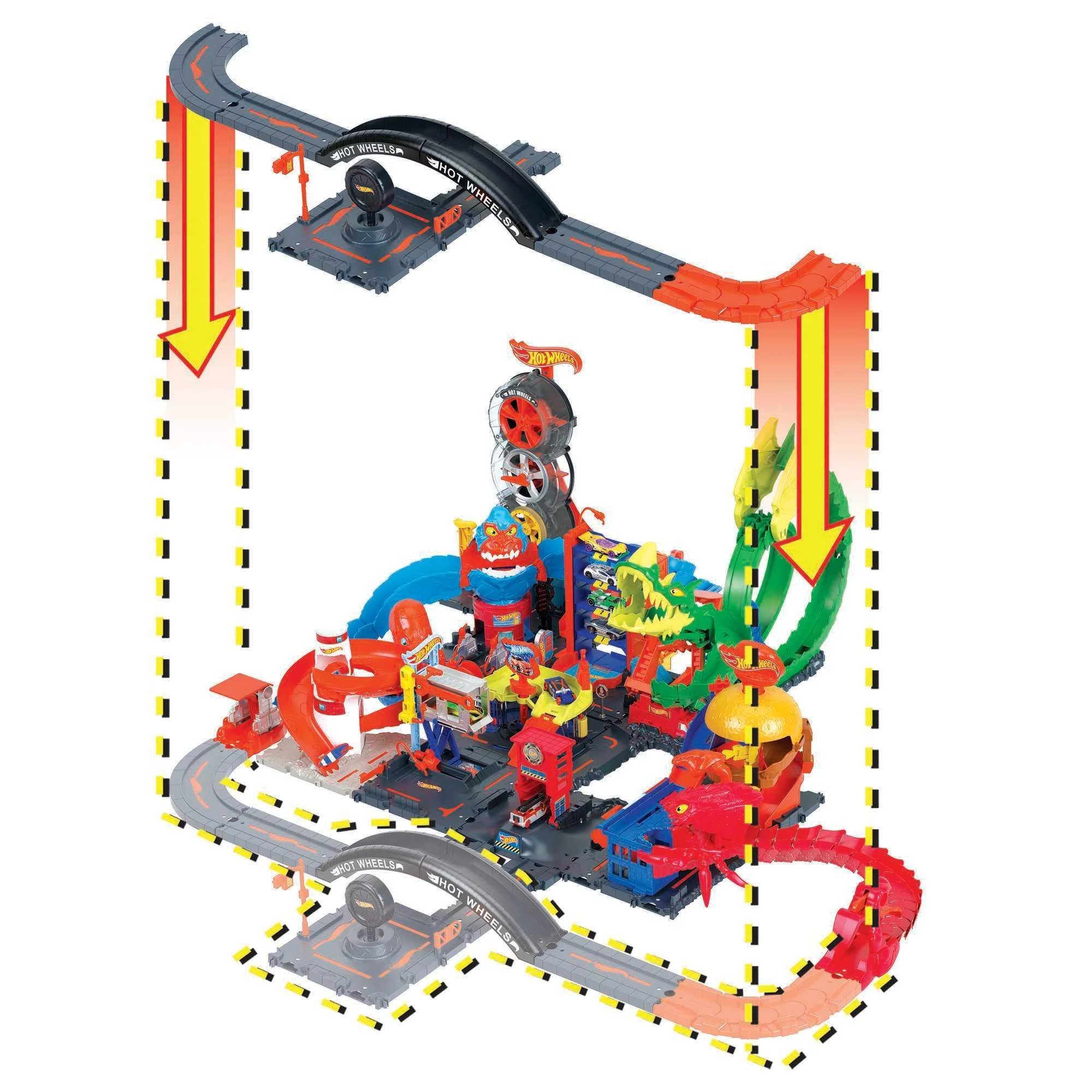 Mattel Hot Wheels miestas trasa - detalės