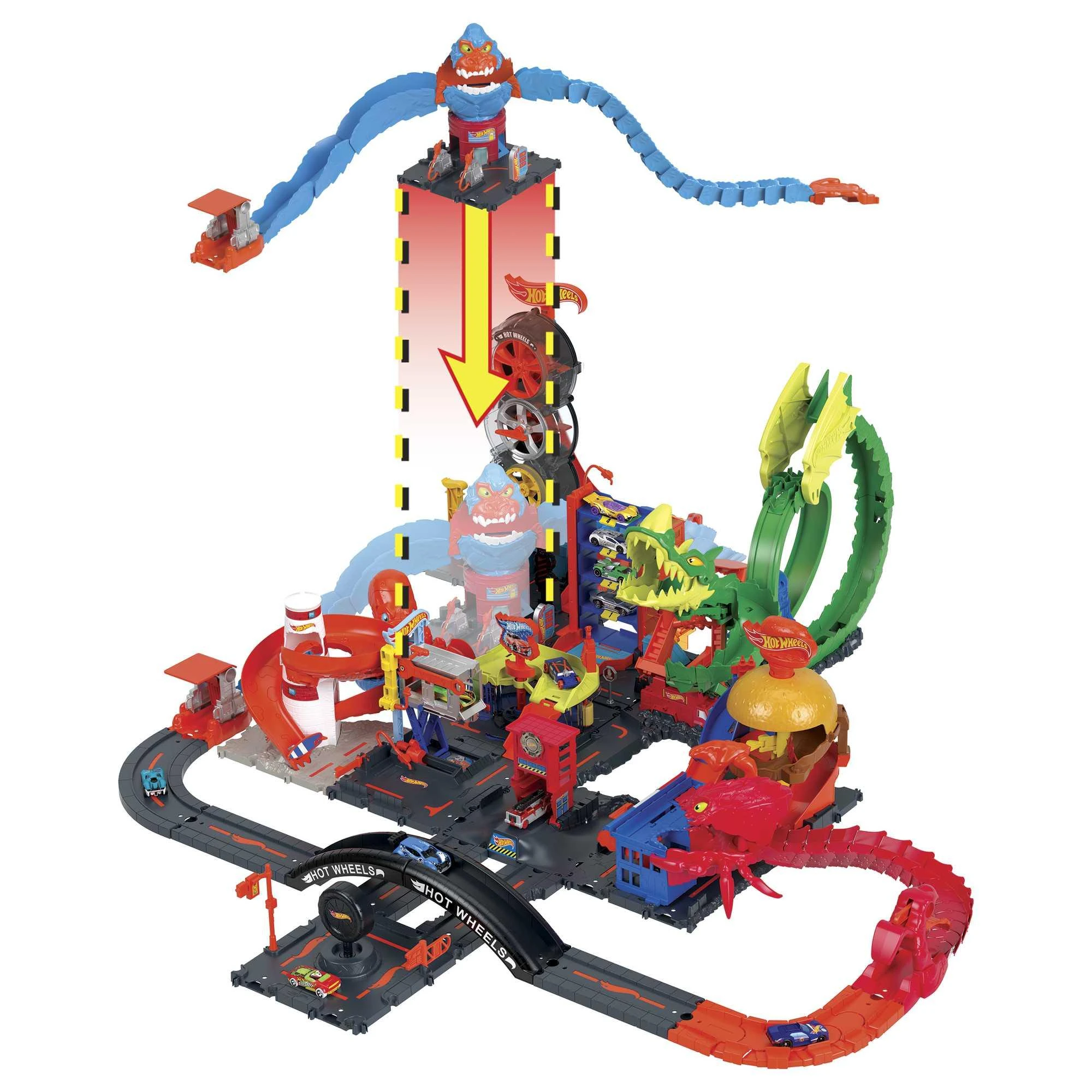 Mattel HOT WHEELS CITY trasų priedai (HDR29)