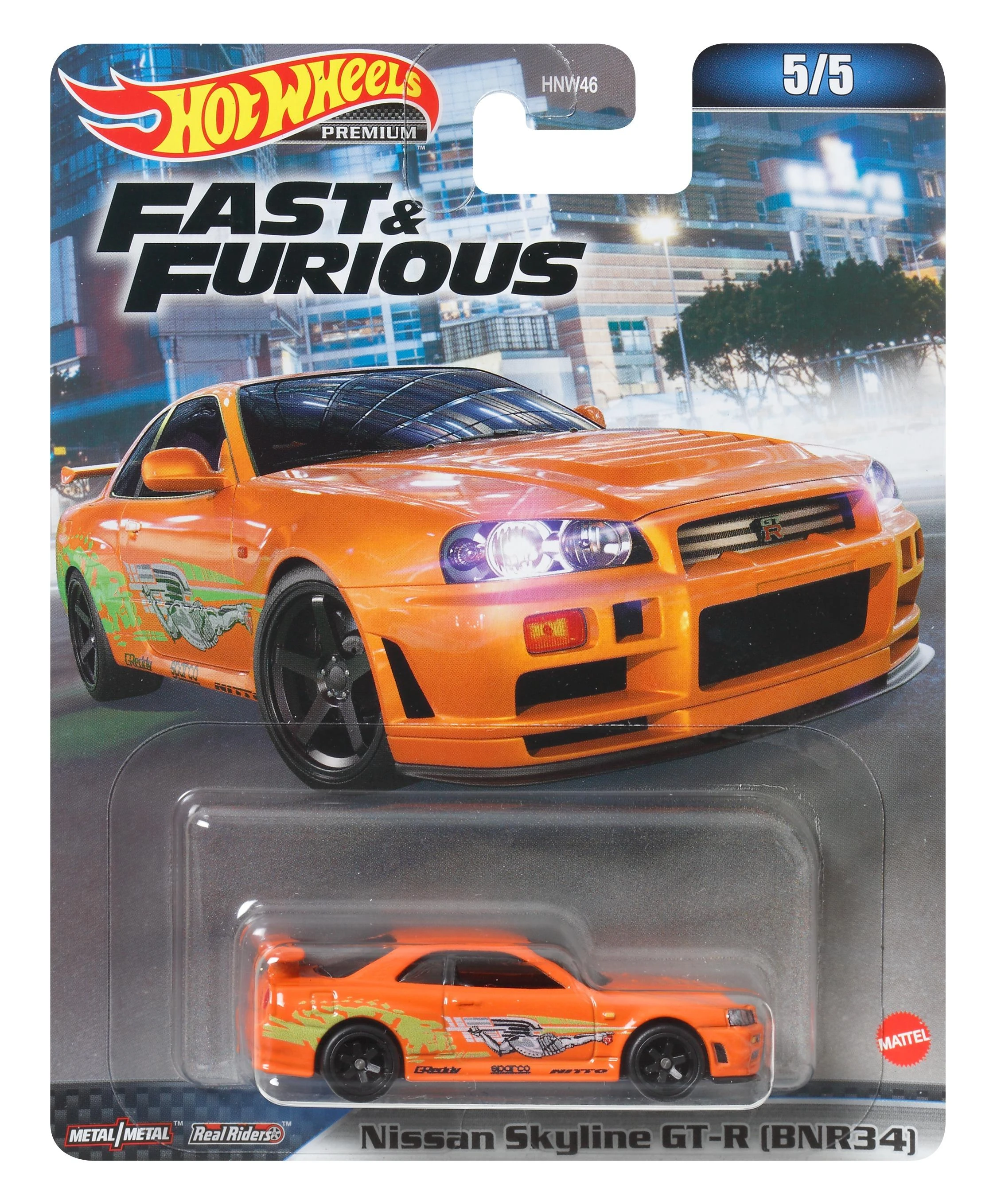 Mattel HOT WHEELS PREMIUM automodeliukas iš filmo Greiti ir įsiutę (HNW46)