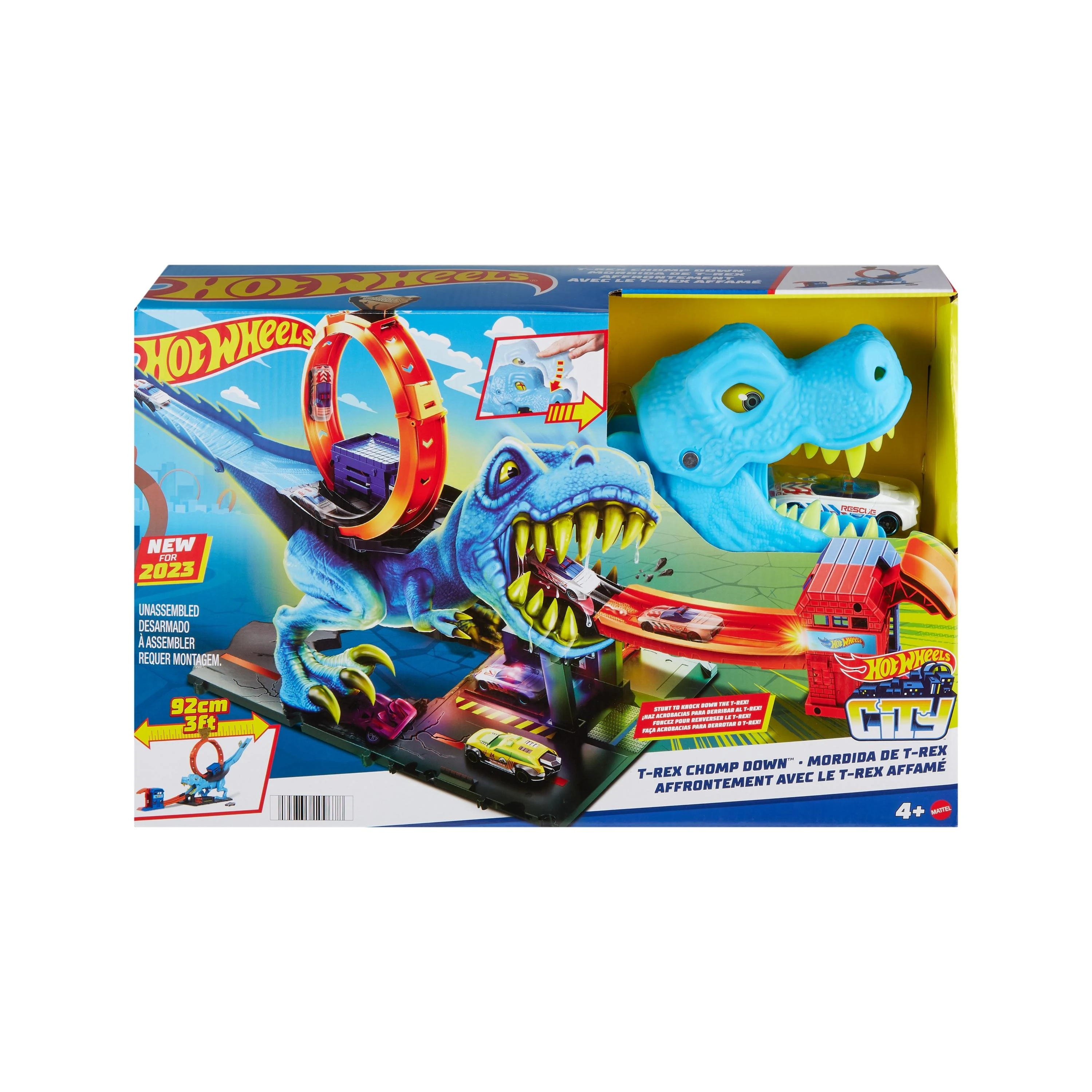 Mattel Hot Wheels rinkinys „Dinozauras su kilpa“