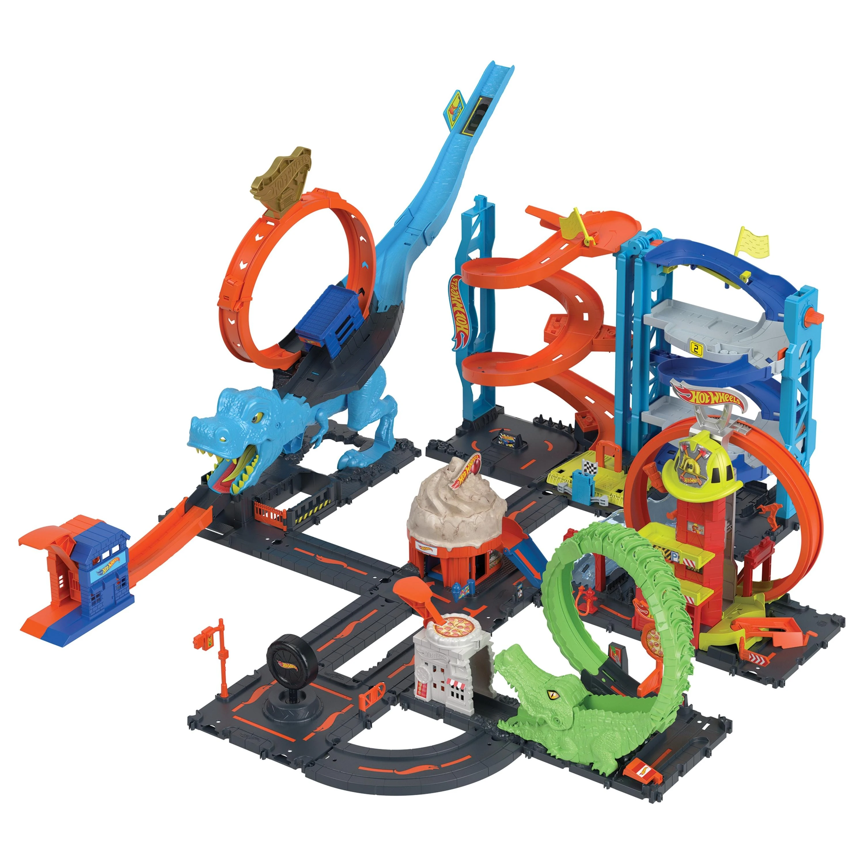 Mattel Hot Wheels rinkinys „Dinozauras su kilpa“