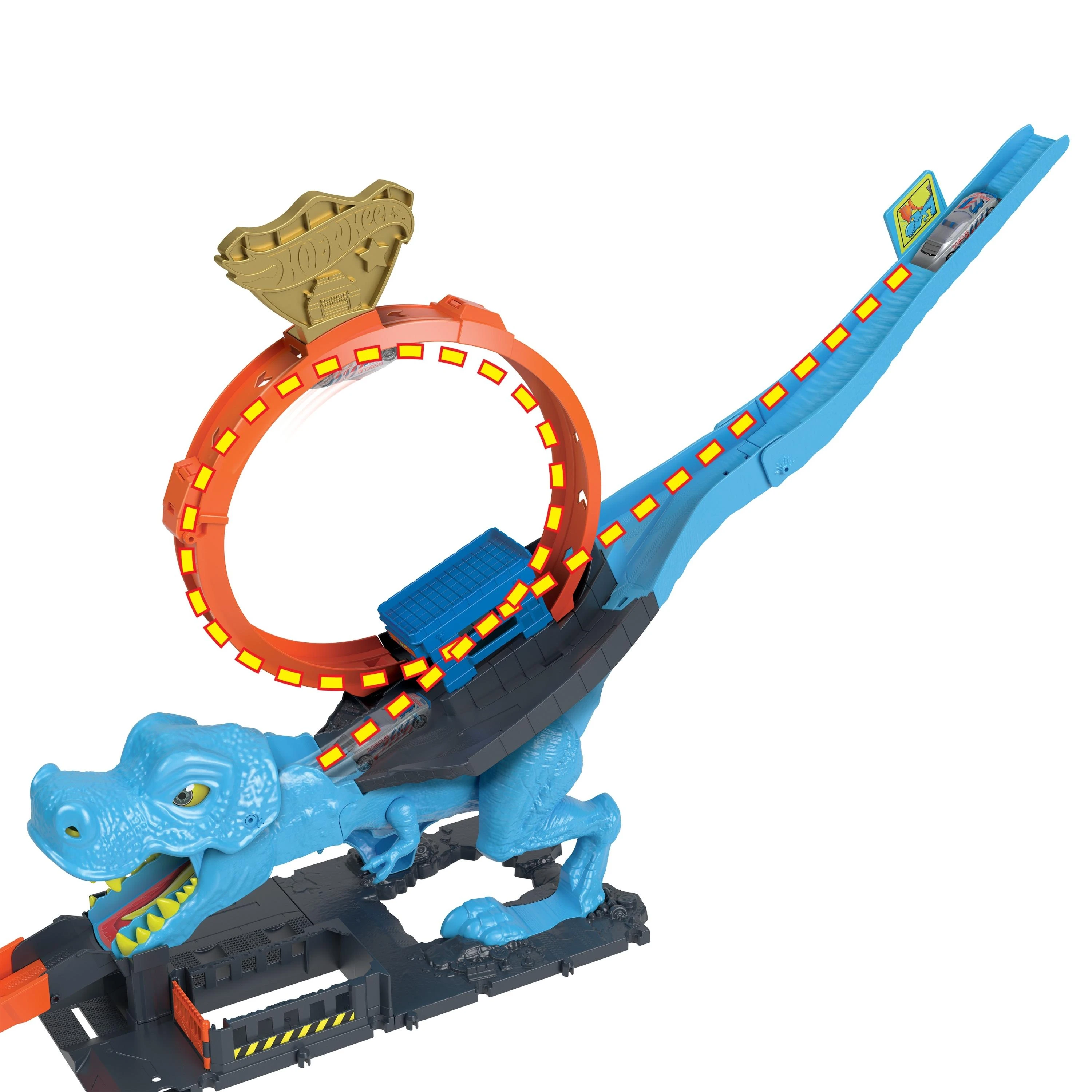 Mattel Hot Wheels rinkinys „Dinozauras su kilpa“