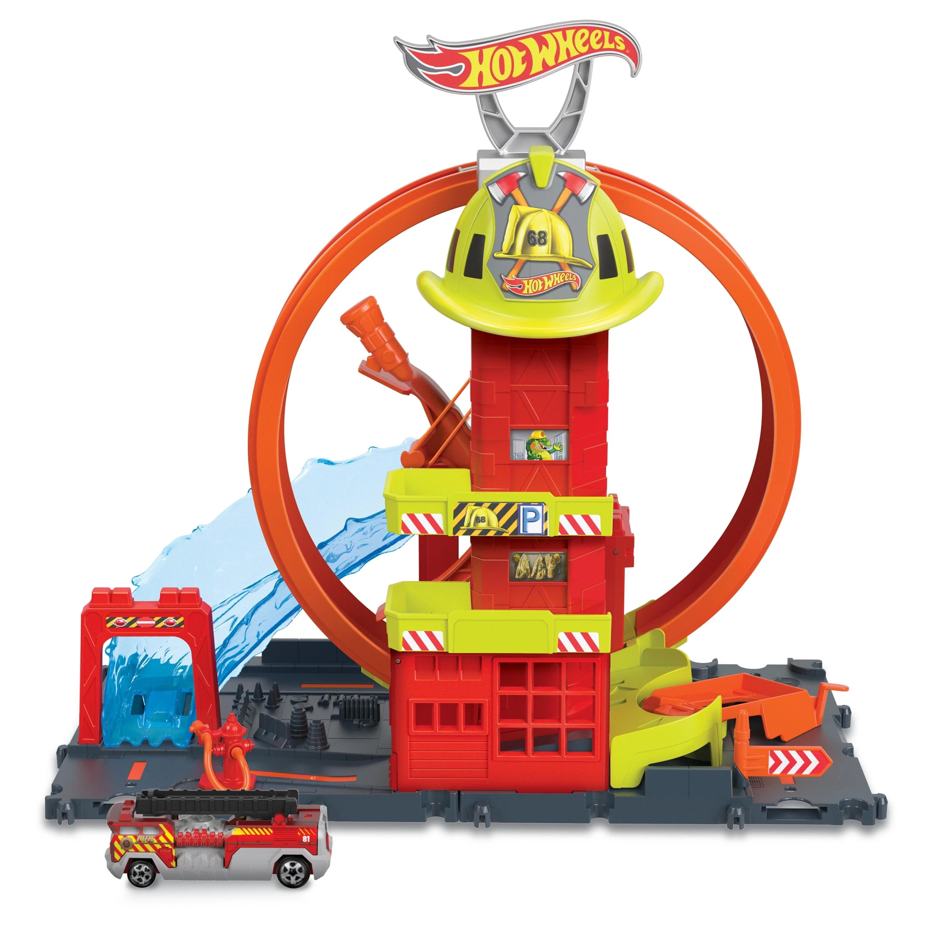 Hot Wheels City Super Loop gaisrinės žaidimų rinkinys