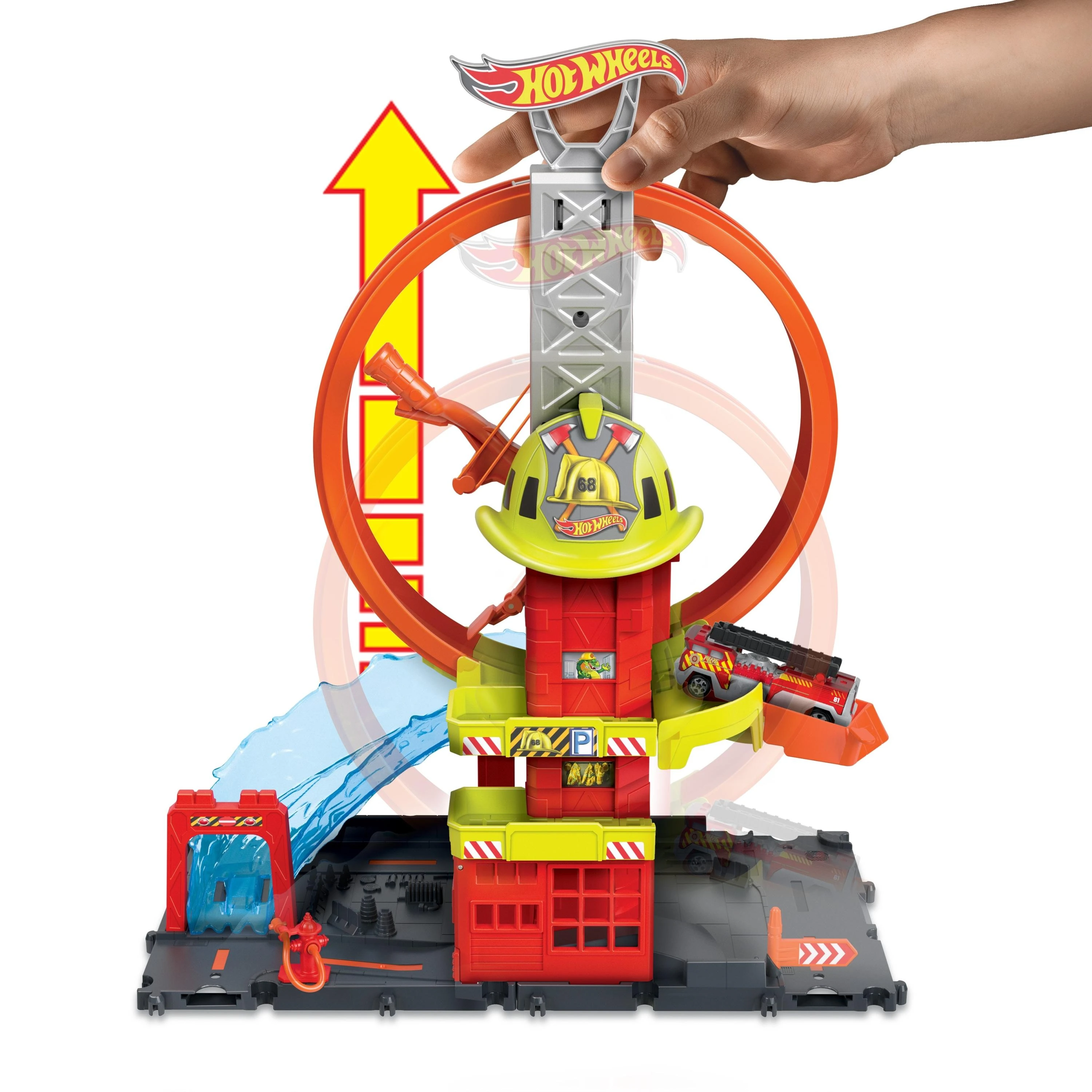Hot Wheels City Super Loop gaisrinės žaidimų rinkinys